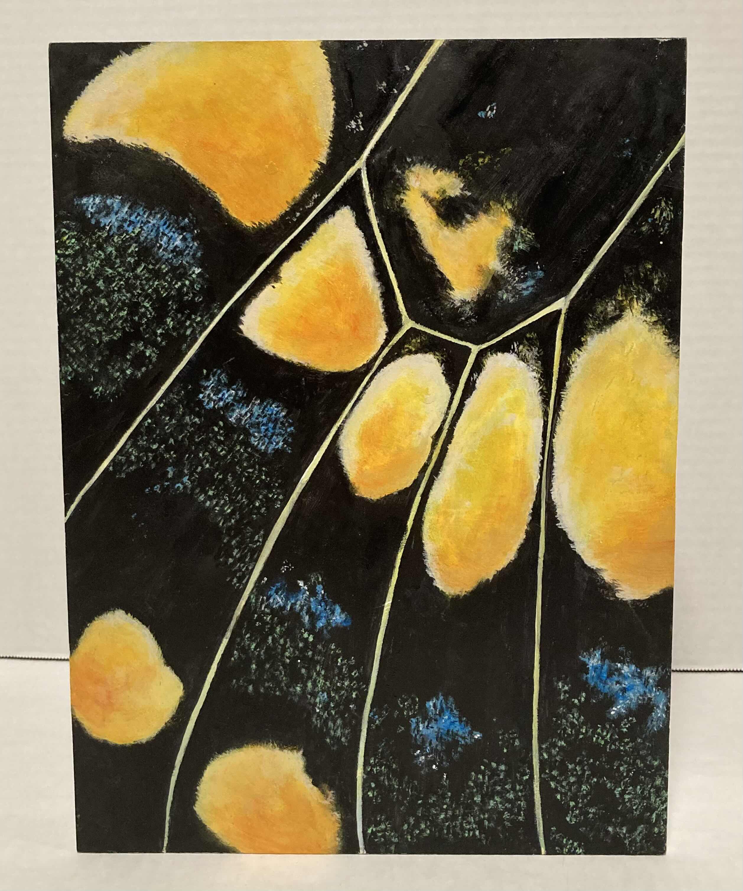 Photo 1 of $80.     TIGER SWALLOWTAIL ACRYLIC ARTWORK SIGNED BY ARTIST