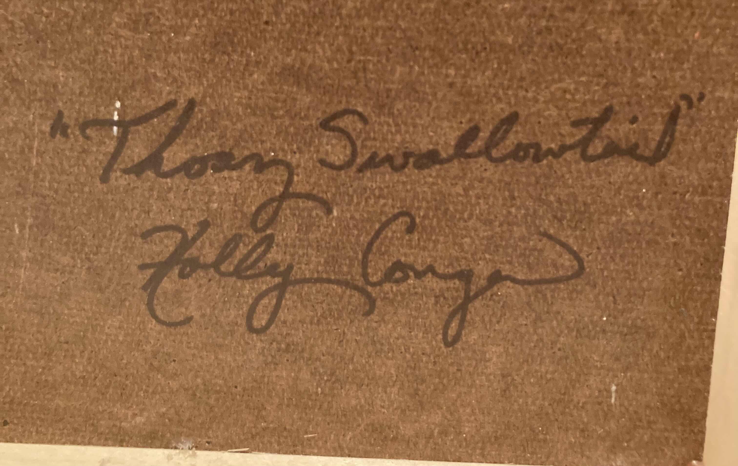 Photo 1 of $80.     TIGER SWALLOWTAIL ACRYLIC ARTWORK SIGNED BY ARTIST