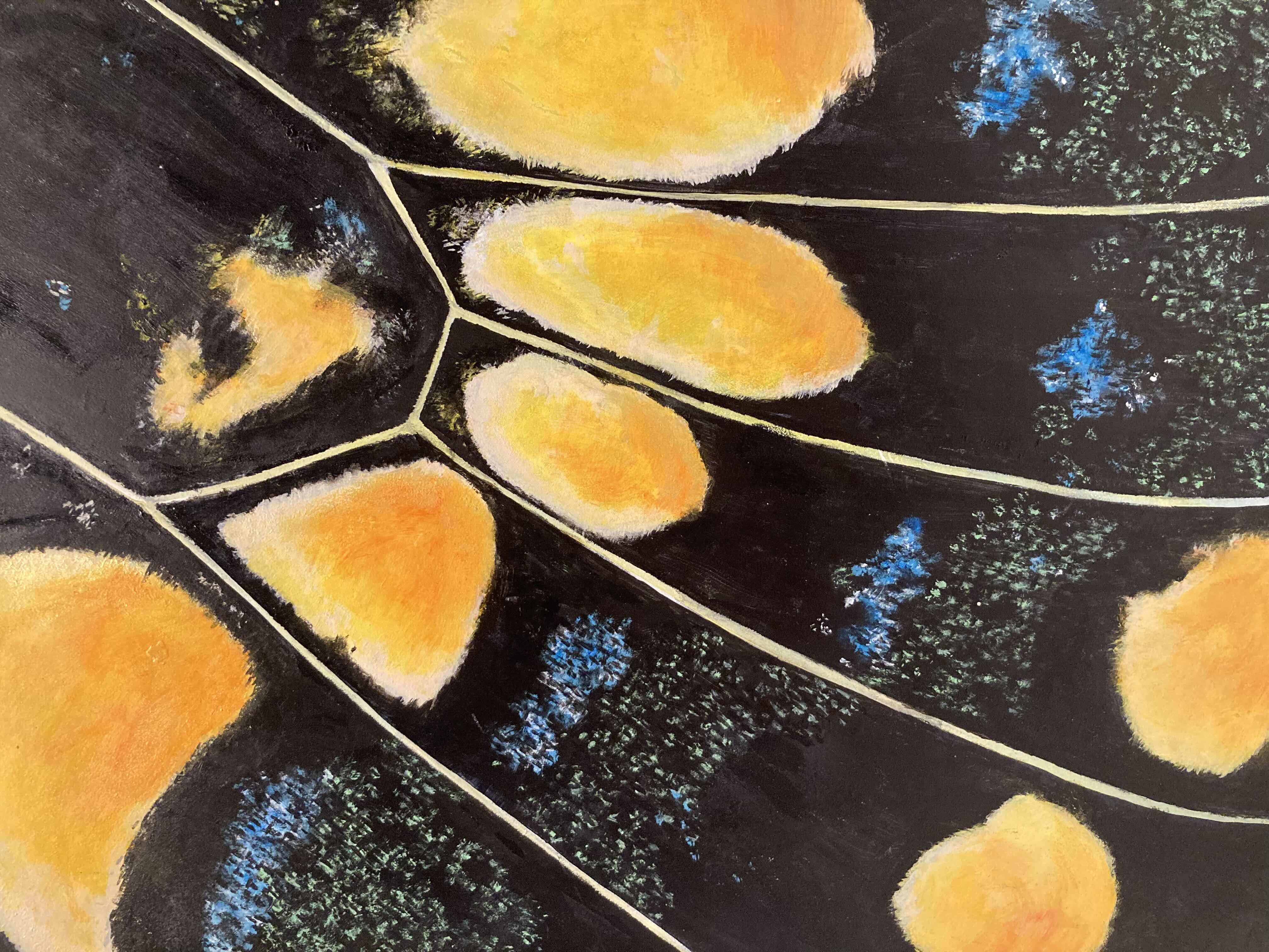 Photo 1 of $80.     TIGER SWALLOWTAIL ACRYLIC ARTWORK SIGNED BY ARTIST