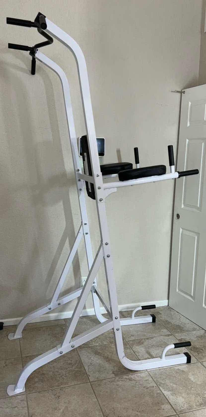 Photo 1 of MARCY PRO TRAINING SYSTEM “POWER TOWER” W DIP HANDLES, PULL UP BAR, 49"L x 41.30"W x 85.80"H TC-4699 (READ NOTES)