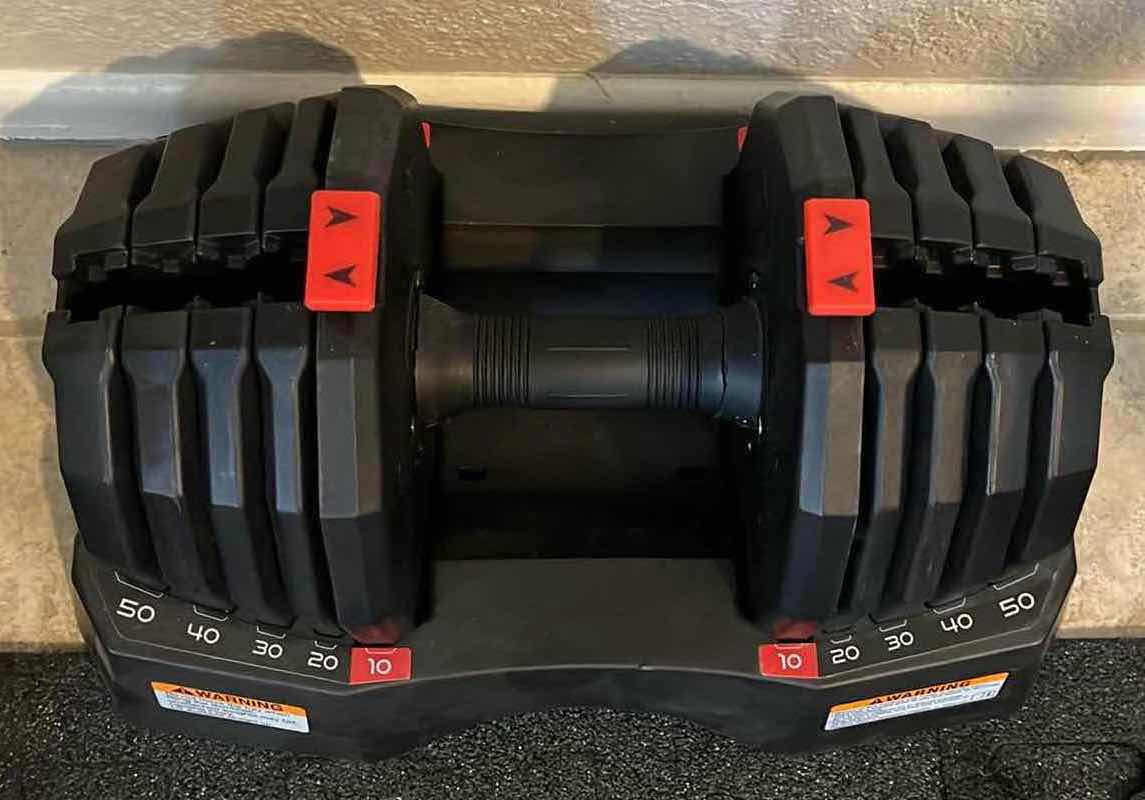 Photo 1 of WEIDER SELECT A WEIGHT ADJUSTABLE DUMBBELL 10LB-50LB