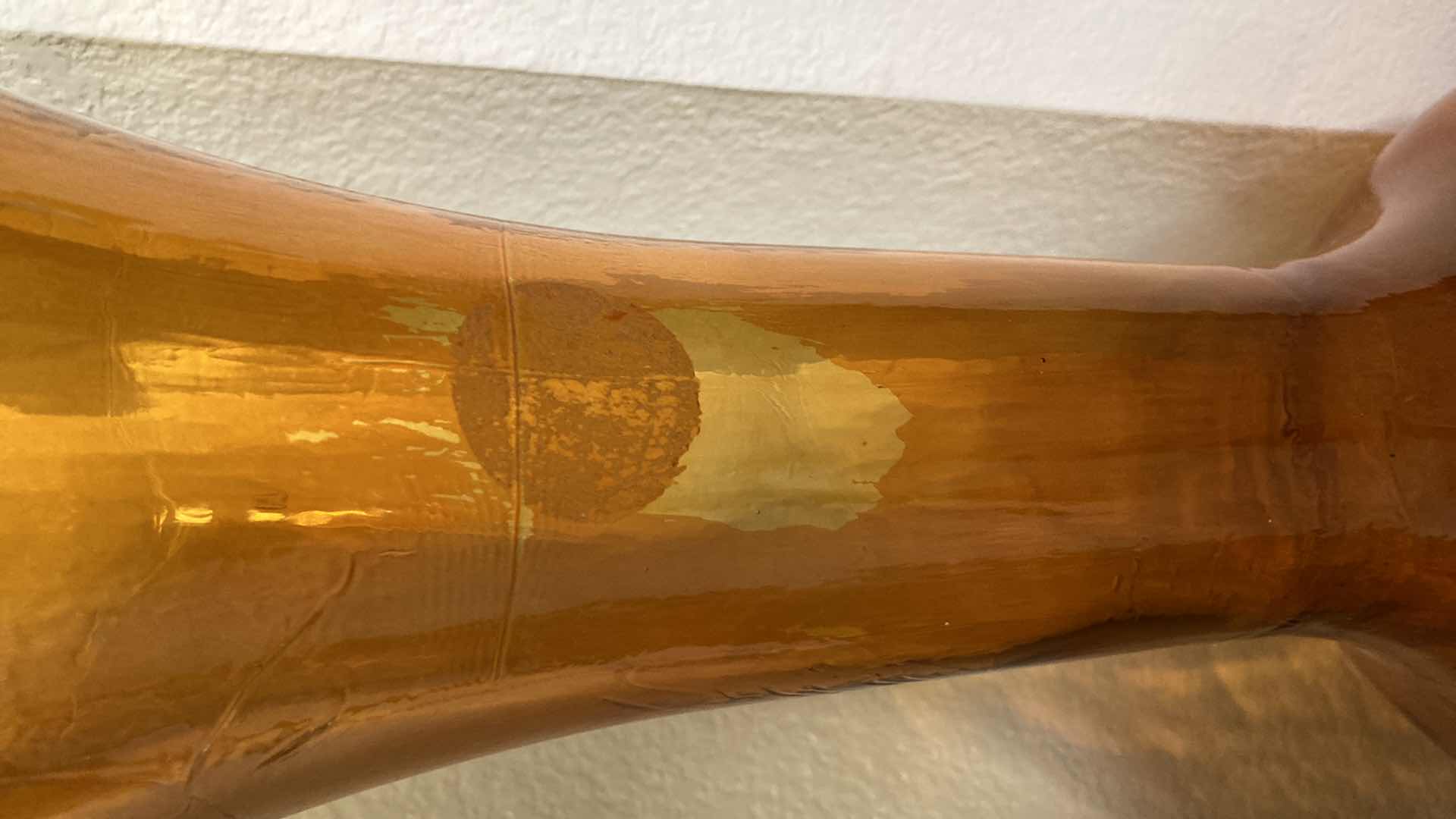 Photo 1 of HOME GOODS ORANGE TALL BOTTLE VASE H40”