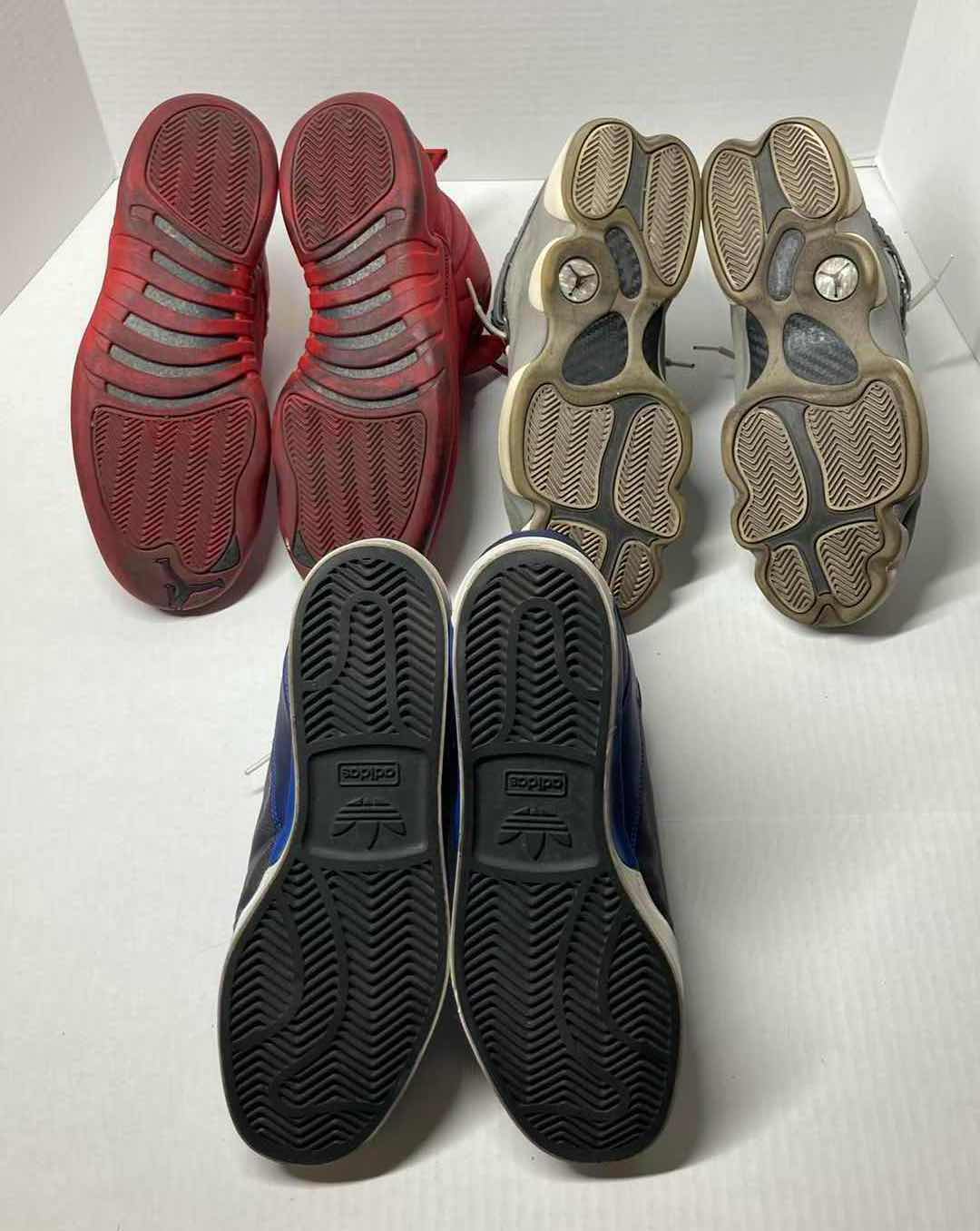 Photo 1 of NIKE JORDANS & ADIDAS BASKETBALL SNEAKERS MEN’S SIZE 12 (3)