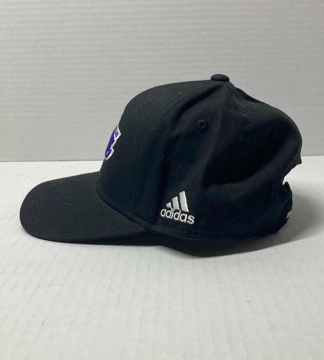 Photo 1 of LOS ANGELES LAKERS ADIDAS BLACK ADJUSTABLE CAP