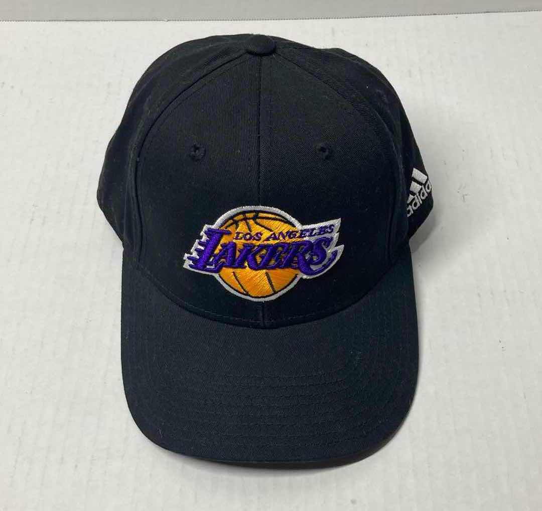 Photo 1 of LOS ANGELES LAKERS ADIDAS BLACK ADJUSTABLE CAP