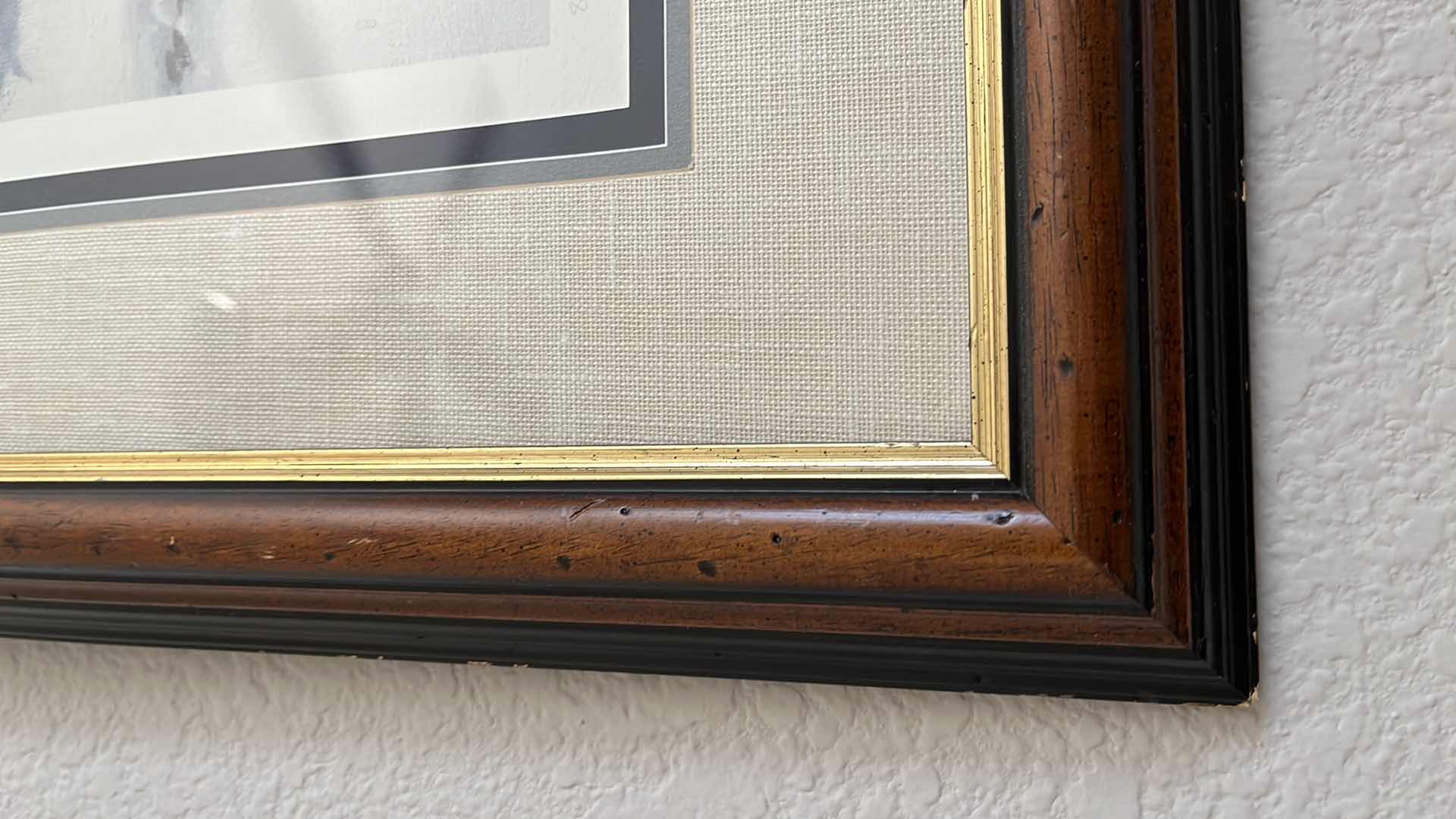 Photo 1 of WHEN SHELTER IS SCARCE HORSES FRAMED ARTWORK SIGNED BY OLAF WIEQHORST 85/1500 34” X 28”