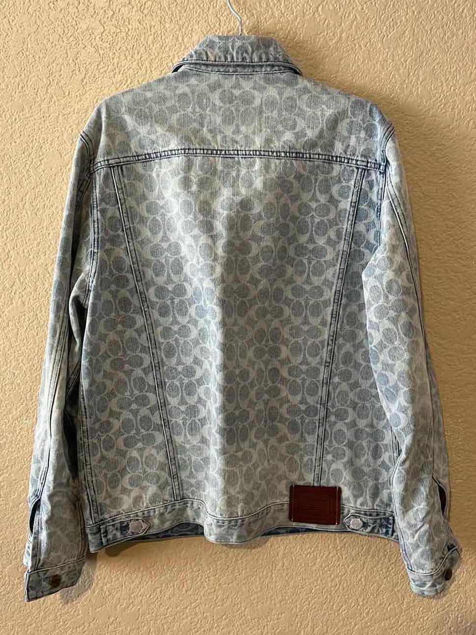 Photo 1 of COACH WASHED DENIM JACKET MENS LG