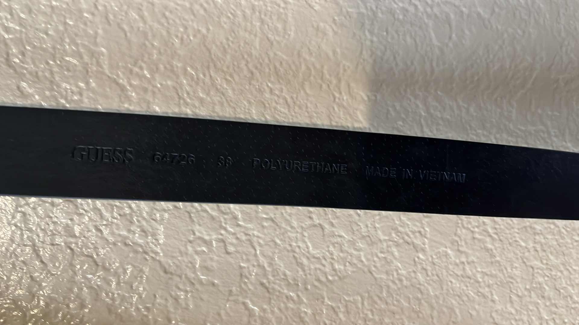 Photo 3 of GUESS BLACK BELTS (2) MENS 34-38