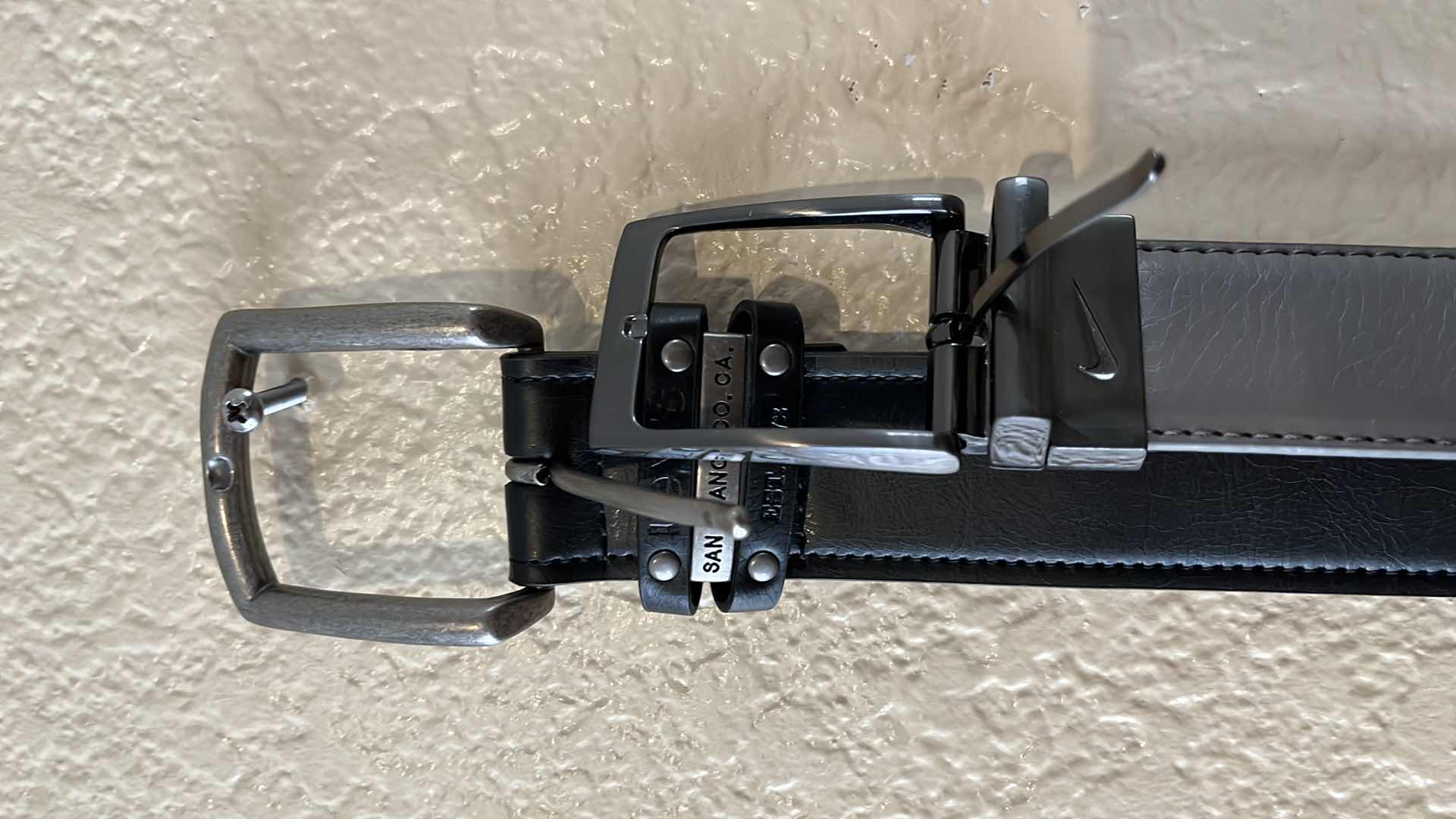 Photo 1 of LEVIS SF BLACK BELT MENS 34-36 & NIKE REVERSIBLE GRAY/WHITE BELT MENS 34