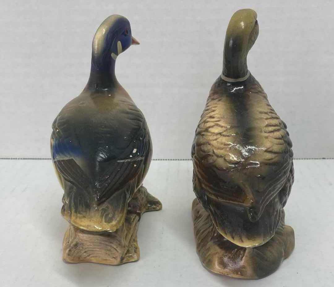 Photo 1 of WOOD DUCK & MALLARD CERAMIC FIGURINE H5”