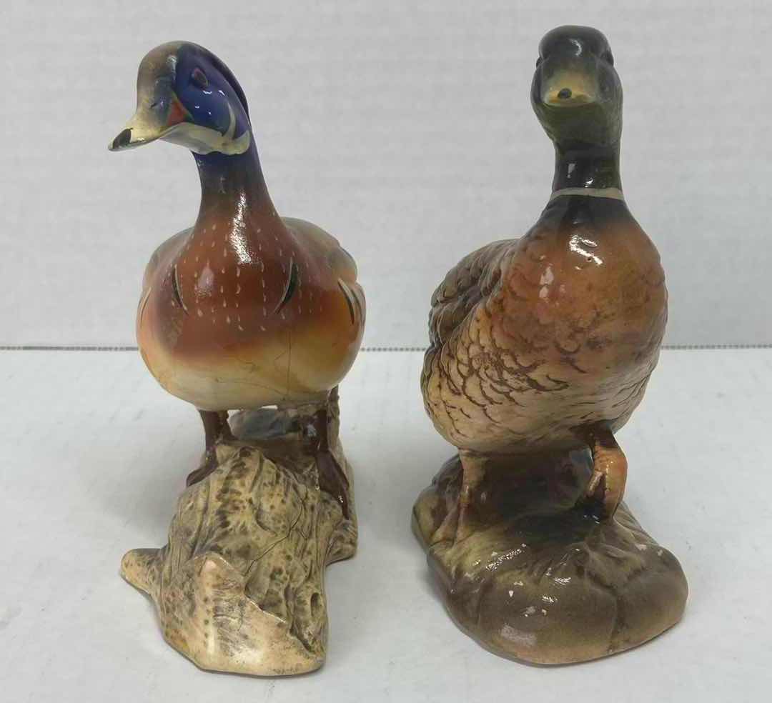 Photo 1 of WOOD DUCK & MALLARD CERAMIC FIGURINE H5”