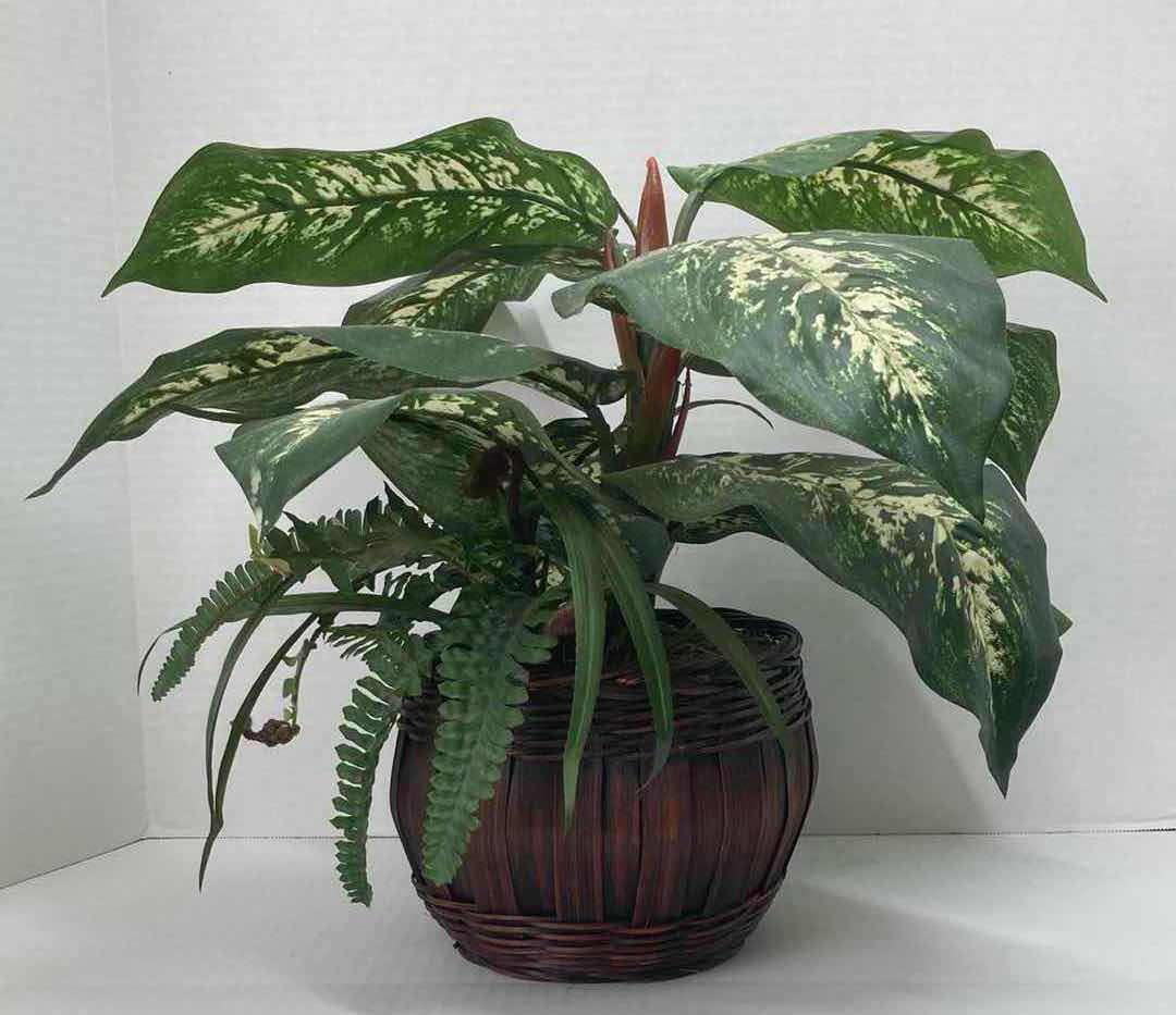 Photo 1 of AGLAONEMA ARTIFICIAL POTTED PLANT H15”