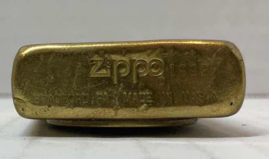 Photo 1 of ZIPPO CAMEL GOLD FINISH LIGHTER 1992
