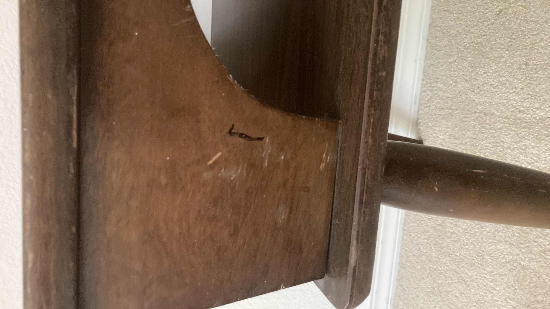 Photo 1 of MID CENTURY WOODEN END TABLE 18” X 24” H20.5”