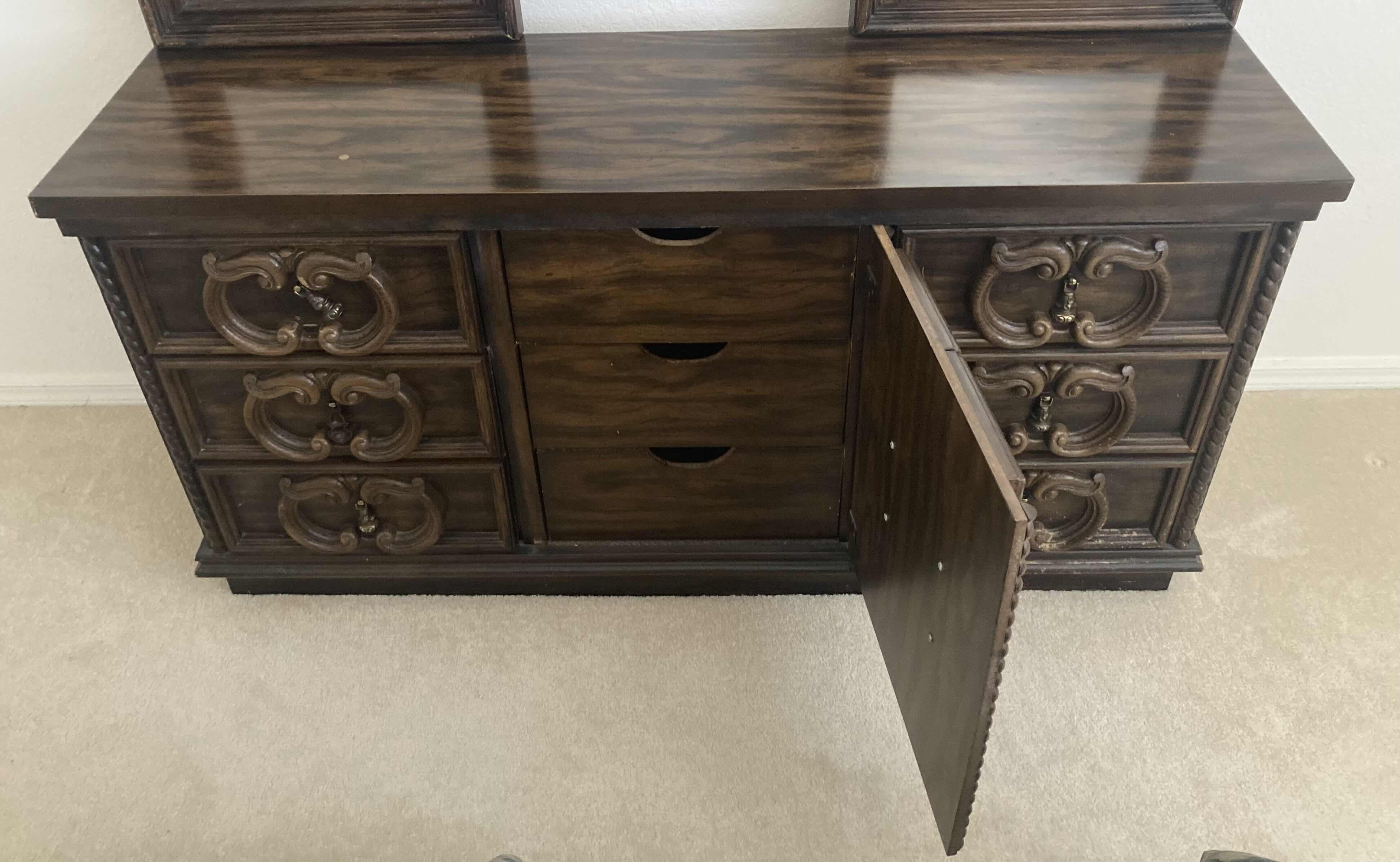 Photo 1 of MID CENTURY WOOD VANITY DRESSER 60.5” X 17” H80”