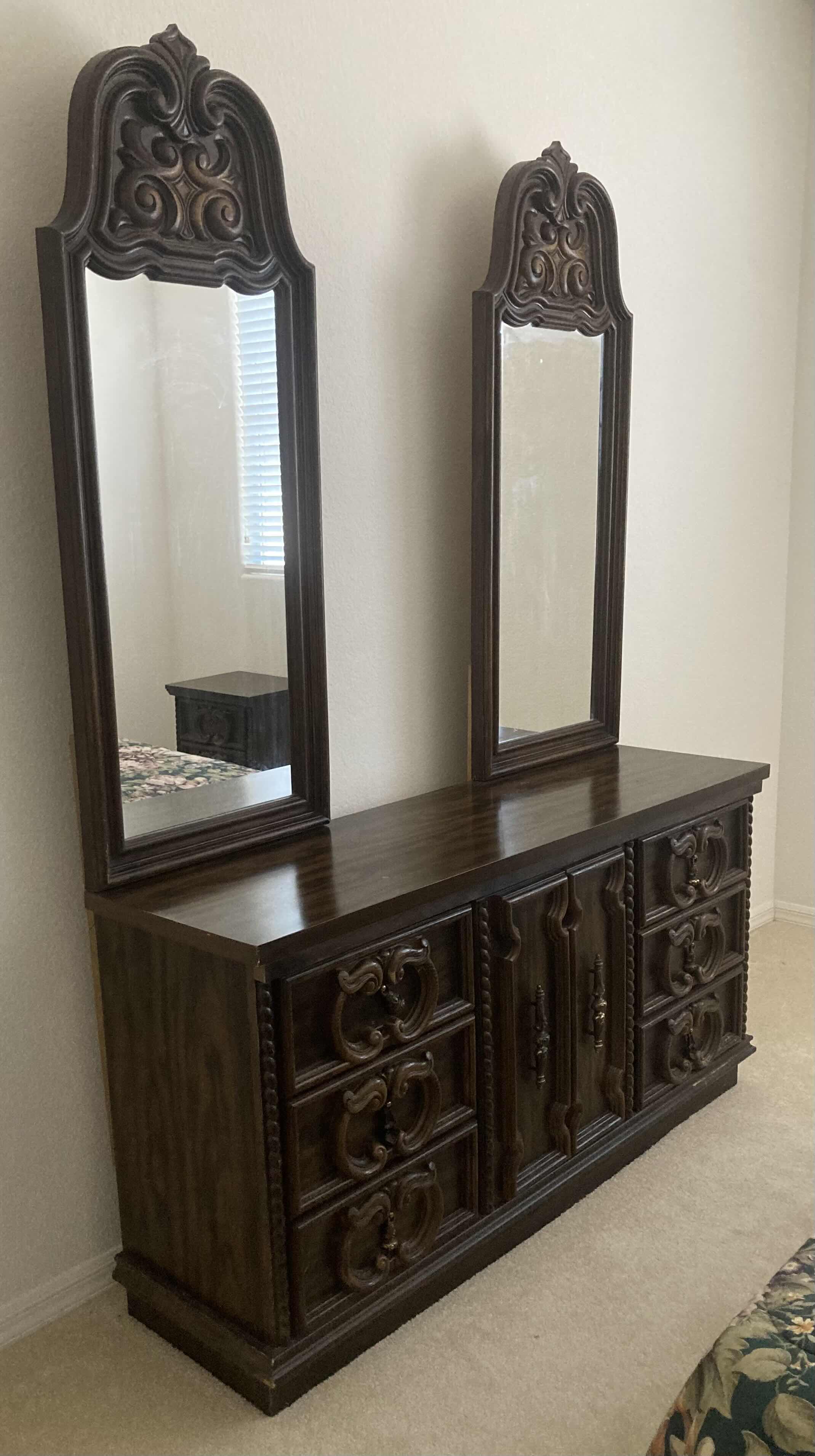 Photo 1 of MID CENTURY WOOD VANITY DRESSER 60.5” X 17” H80”