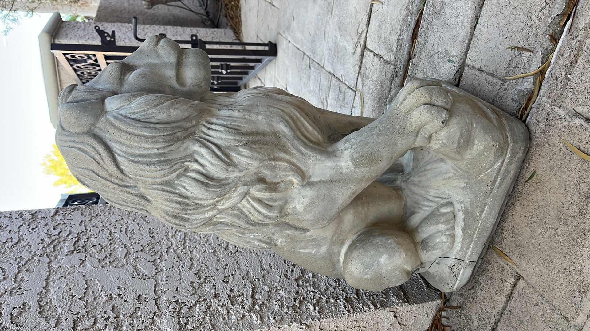 Photo 1 of STONE LION PATIO DECOR 11” X 15.5” H24.5