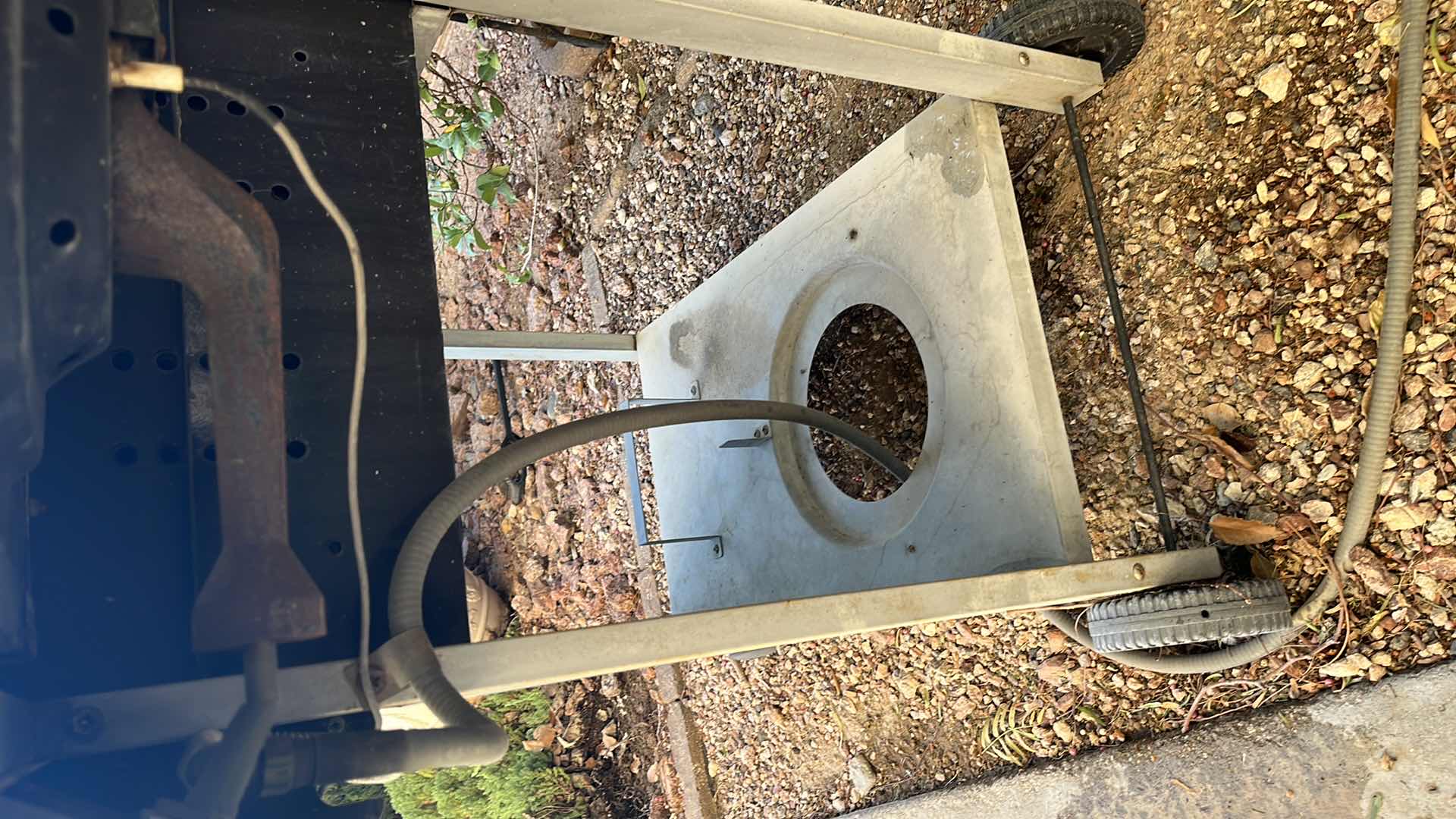 Photo 1 of NORTH AMERICAN OUTDOORS STAINLESS STEEL NATURAL GAS CONVERTED BBQ GRILL 57.5” X 22.5” H45”