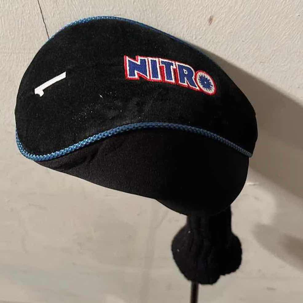 Photo 1 of NITRO MID FIRM FLEX POWER SHOT TITANIUM MATRIX 1 GOLF DRIVER W NITRO SLEEVE