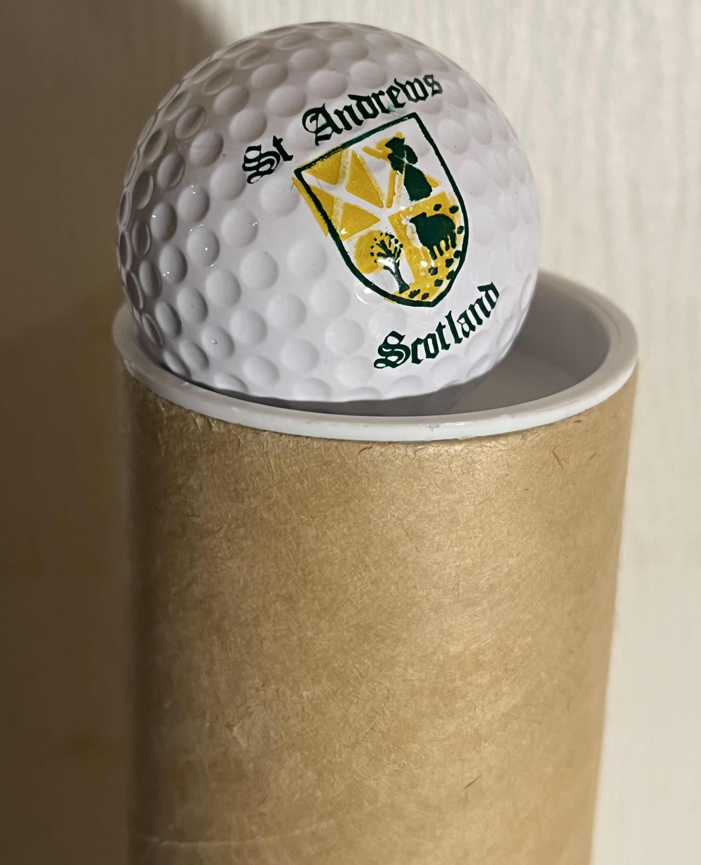 Photo 1 of ST. ANDREWS SCOTLAND LABELED GOLF BALLS 6PK