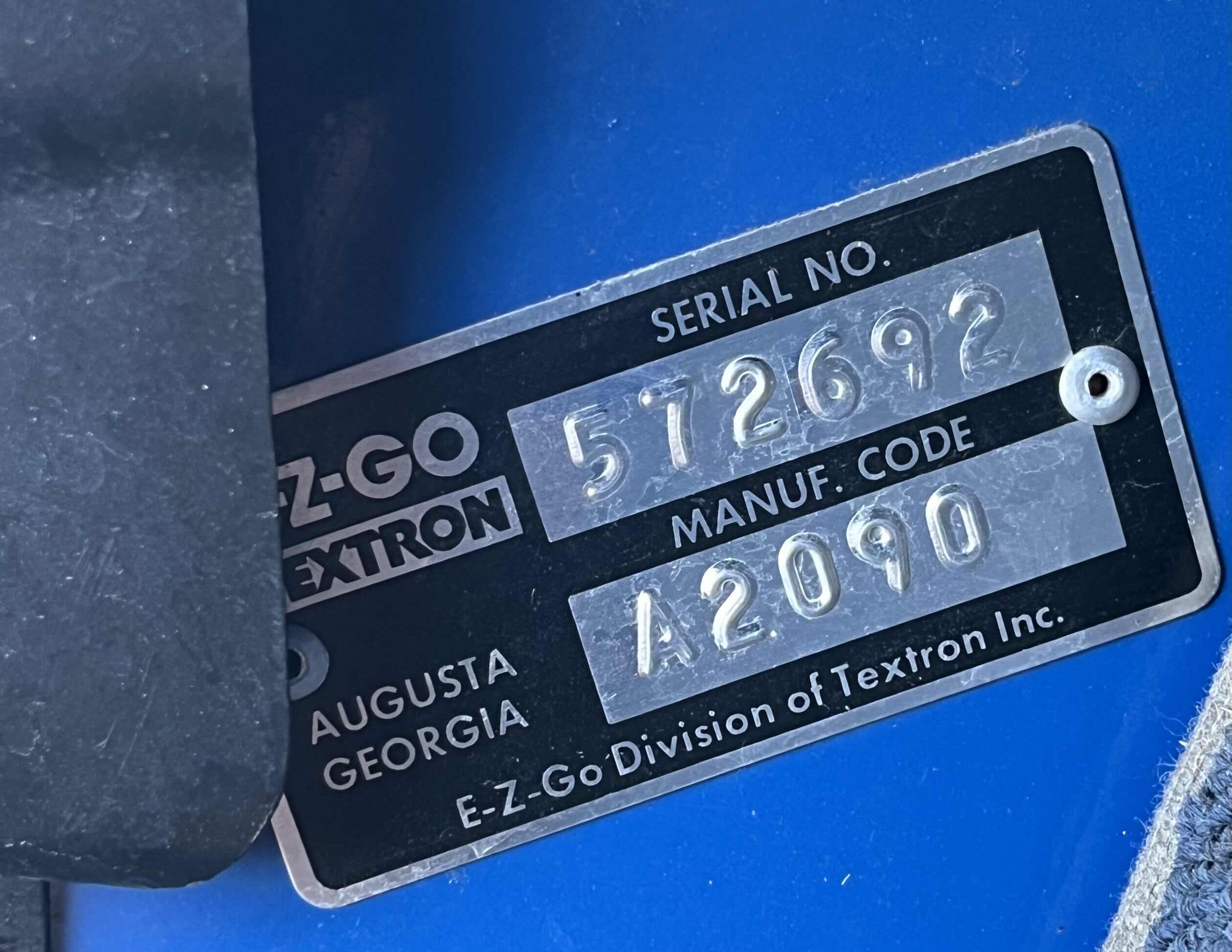 View 14 of EZGO TEXTRON FREEDOM GOLF CART YR.90s MANUFACTURER NO. A2090 SERIAL NO. 572692 W E-SERIES SCR BATTERY CHARGER (READ NOTES)