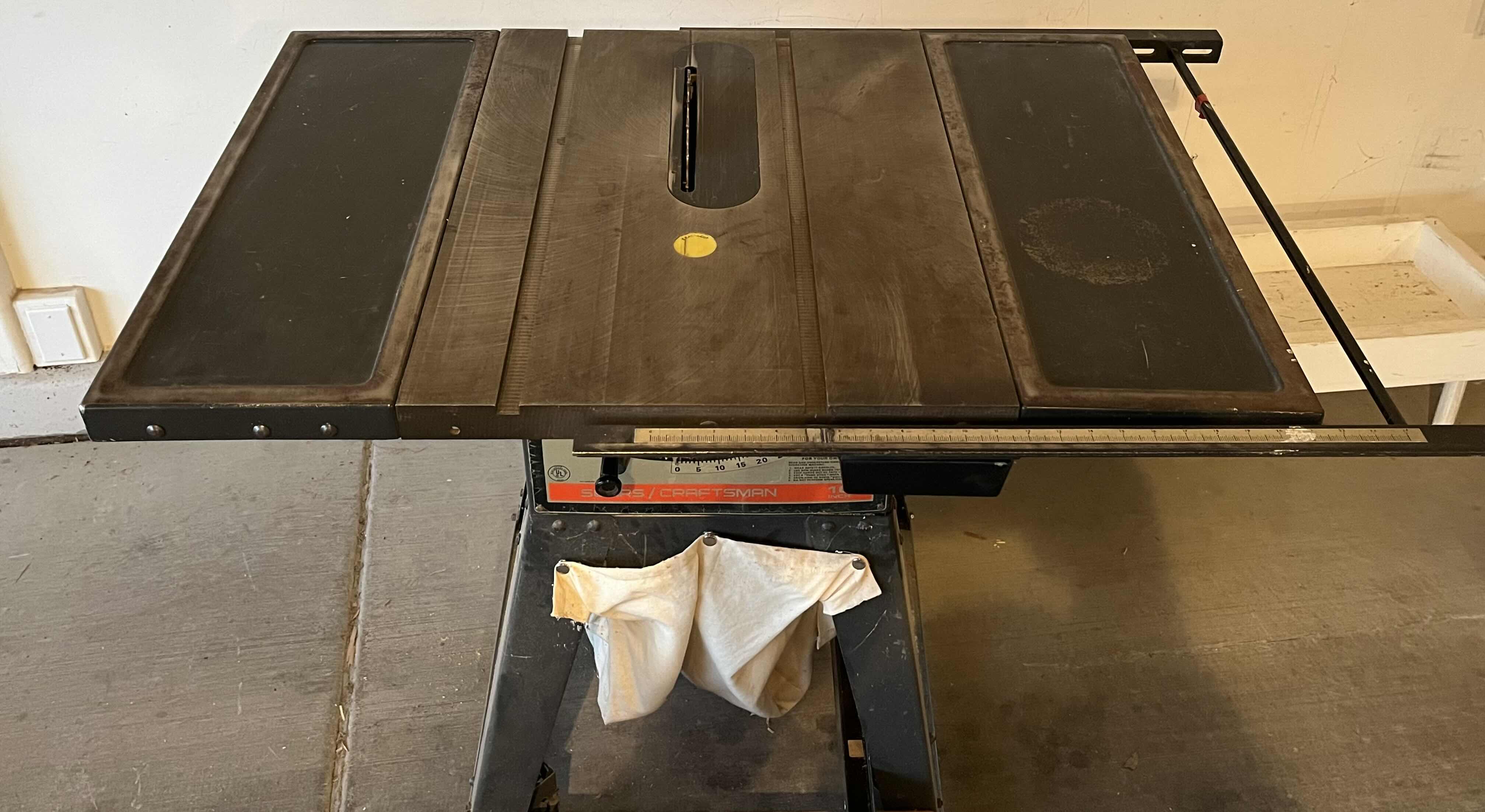 Photo 1 of SEARS ROEBUCK CO. TABLE SAW MODEL 113.299040 48" X 37.5" H36.5"