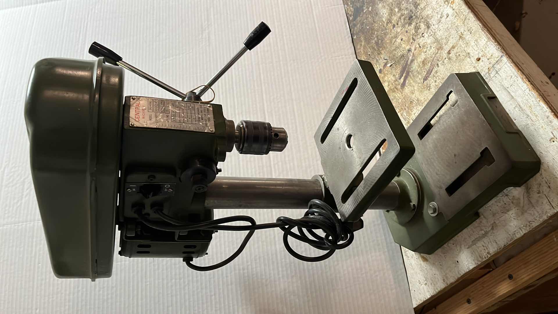 Photo 1 of CENTRAL MACHINERY MOUNTED DRILL PRESS MODEL 9983