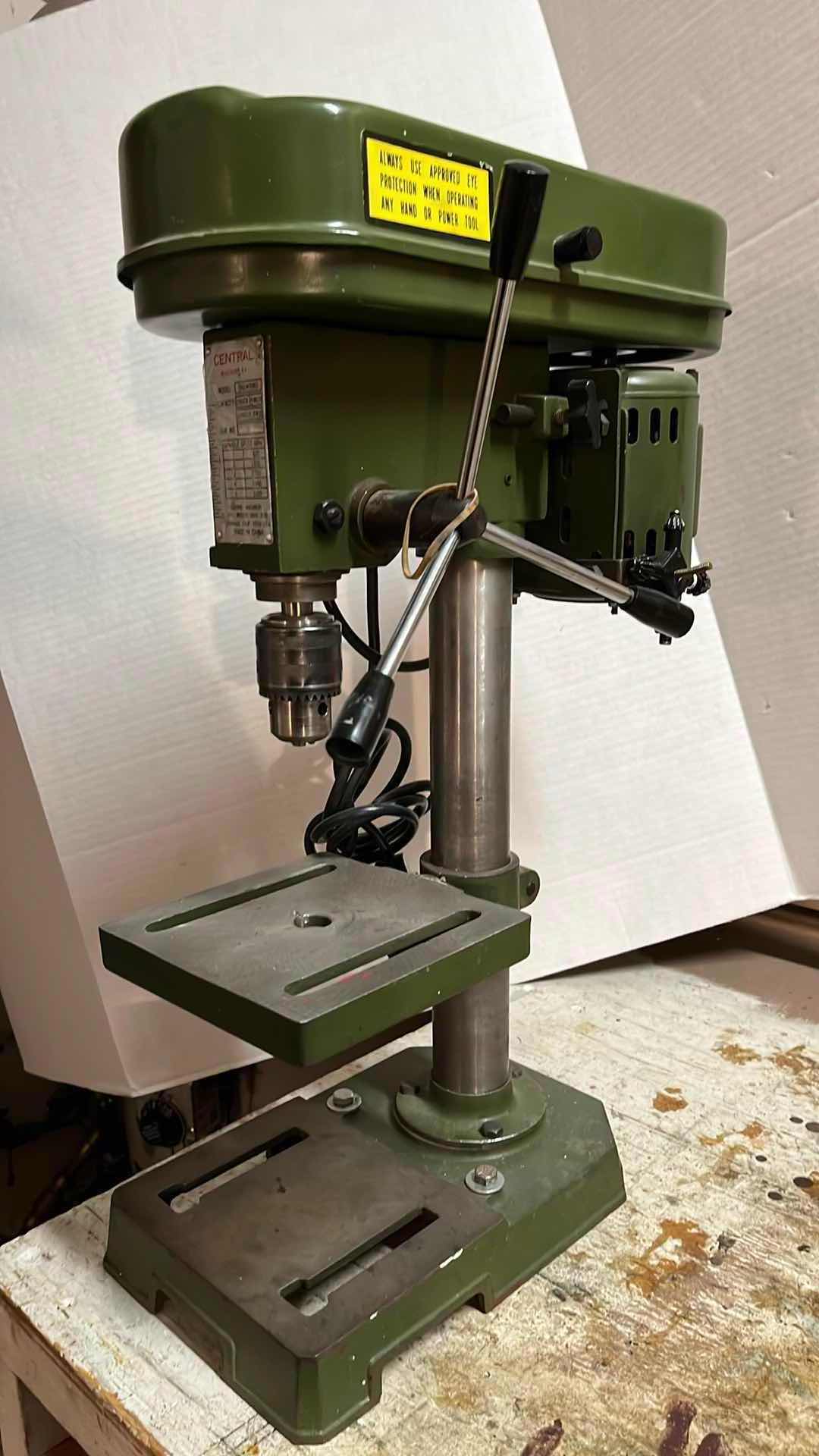 Photo 1 of CENTRAL MACHINERY MOUNTED DRILL PRESS MODEL 9983