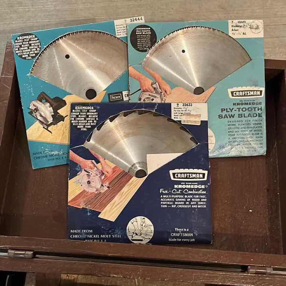 Photo 1 of SEARS CRAFTSMAN 7.5” CIRCULAR SAW W CUSTOM MADE WOOD CHEST 18” X 12” H13”