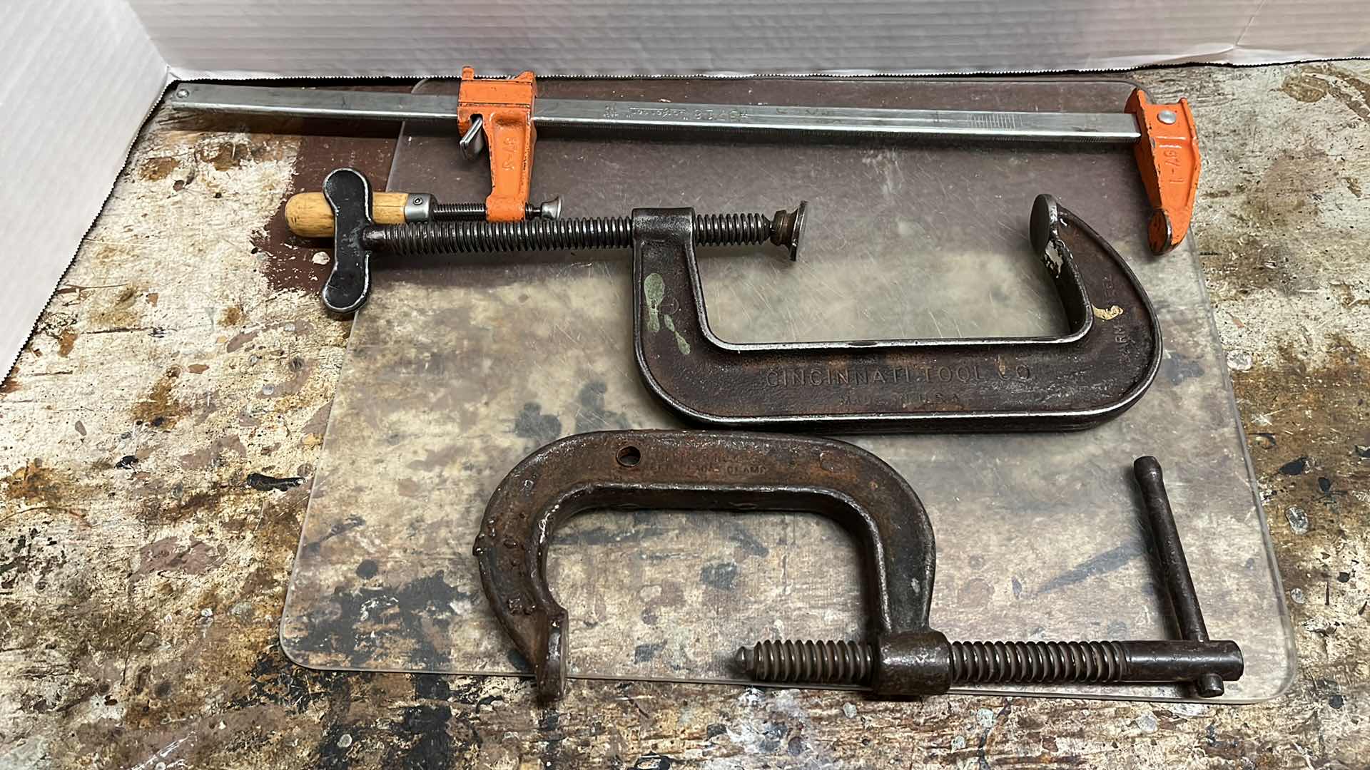 Photo 1 of CLAMP VISE & C CLAMPS- VARIOUS PURPOSES (4)