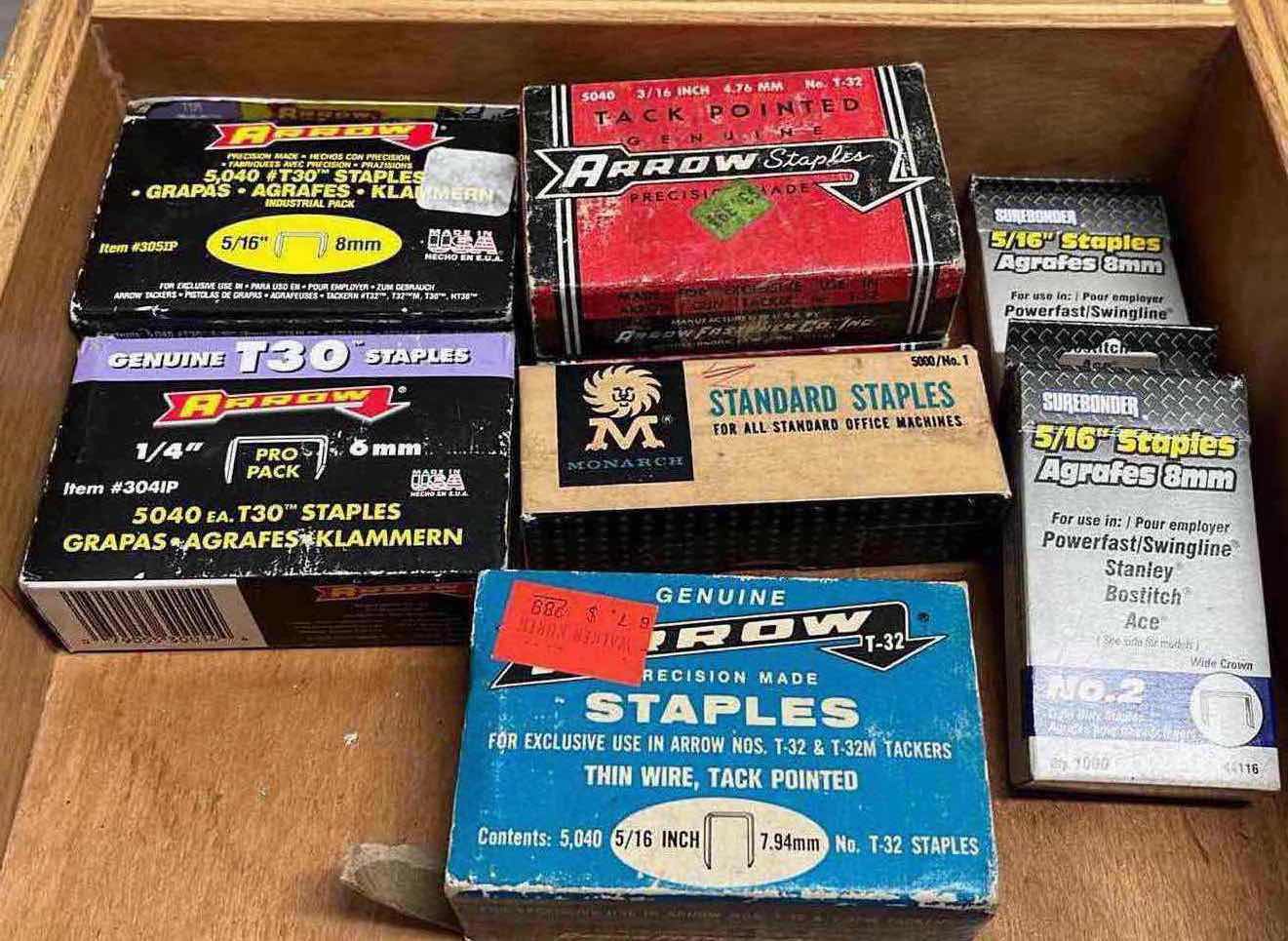 Photo 1 of STAPLE GUNS (4) W STAPLES-VARIOUS PURPOSES