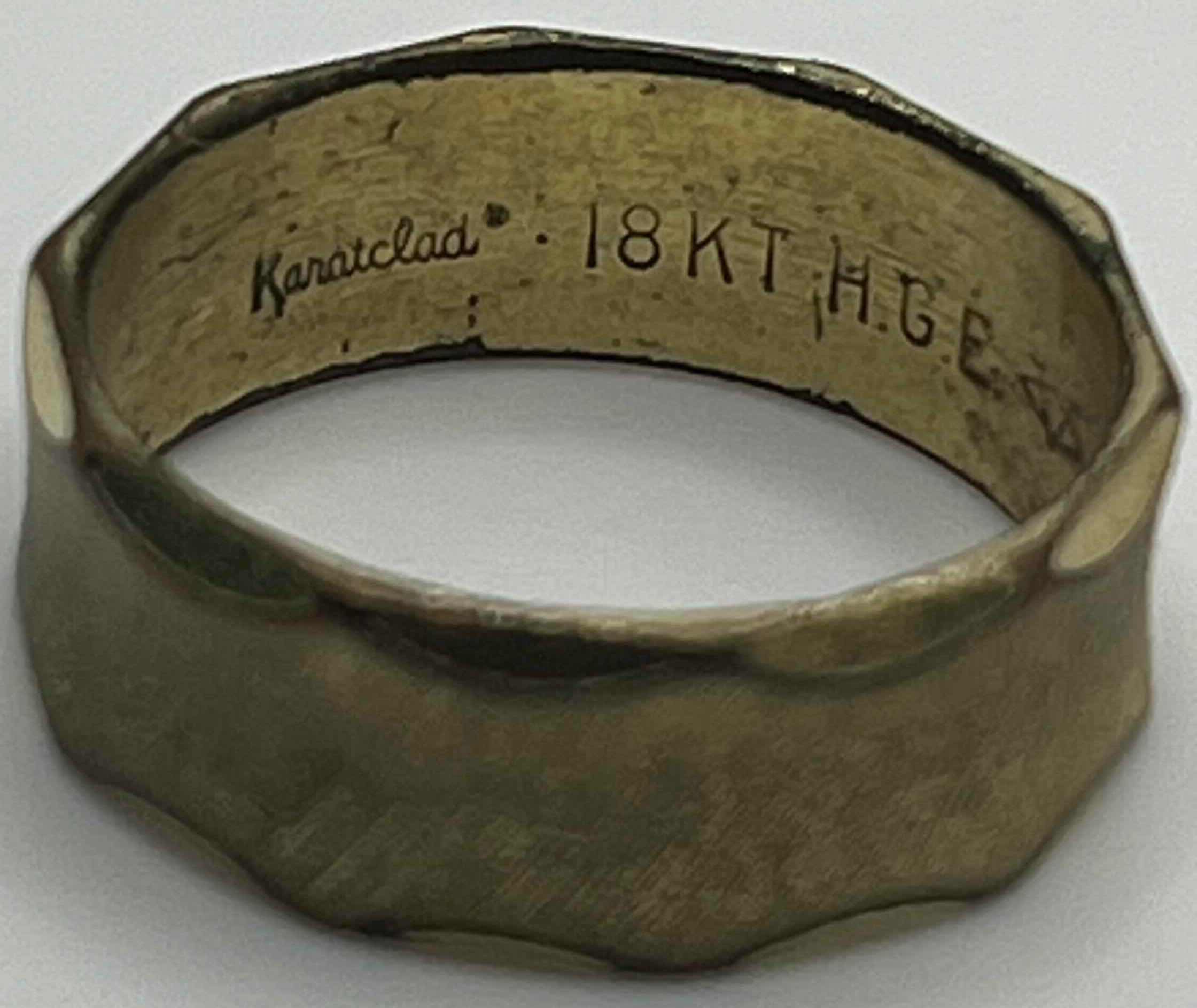 Photo 7 of GOLD RING 18K KARAT CLAD BAND 2.5GRAMS WOMENS SIZE 6-7