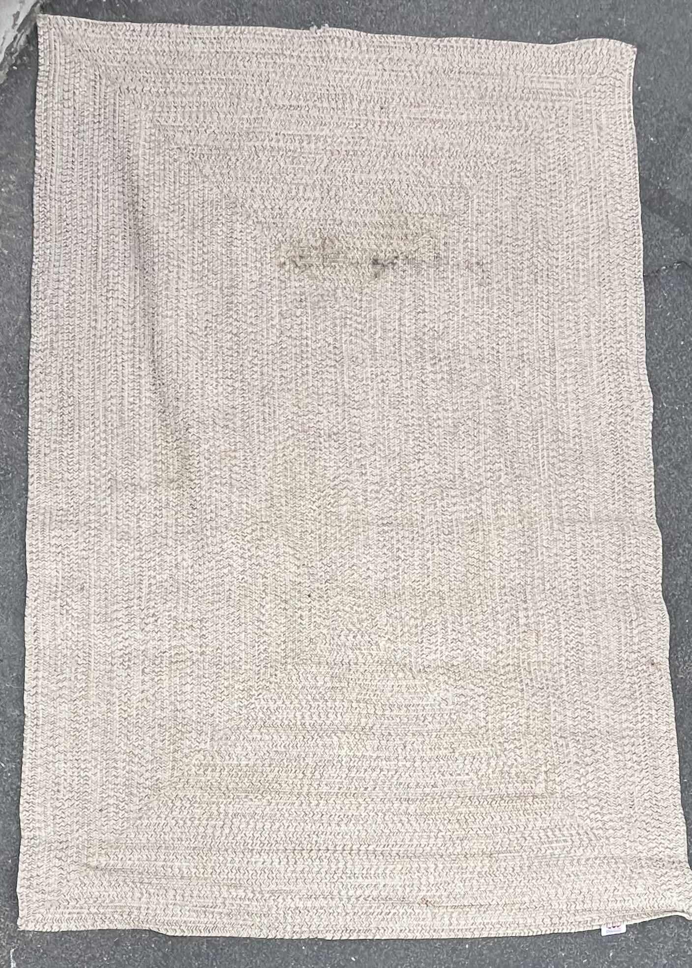 Photo 2 of NULOOM TAN & BROWN JUTE PATIO AREA RUG 71” X 106”