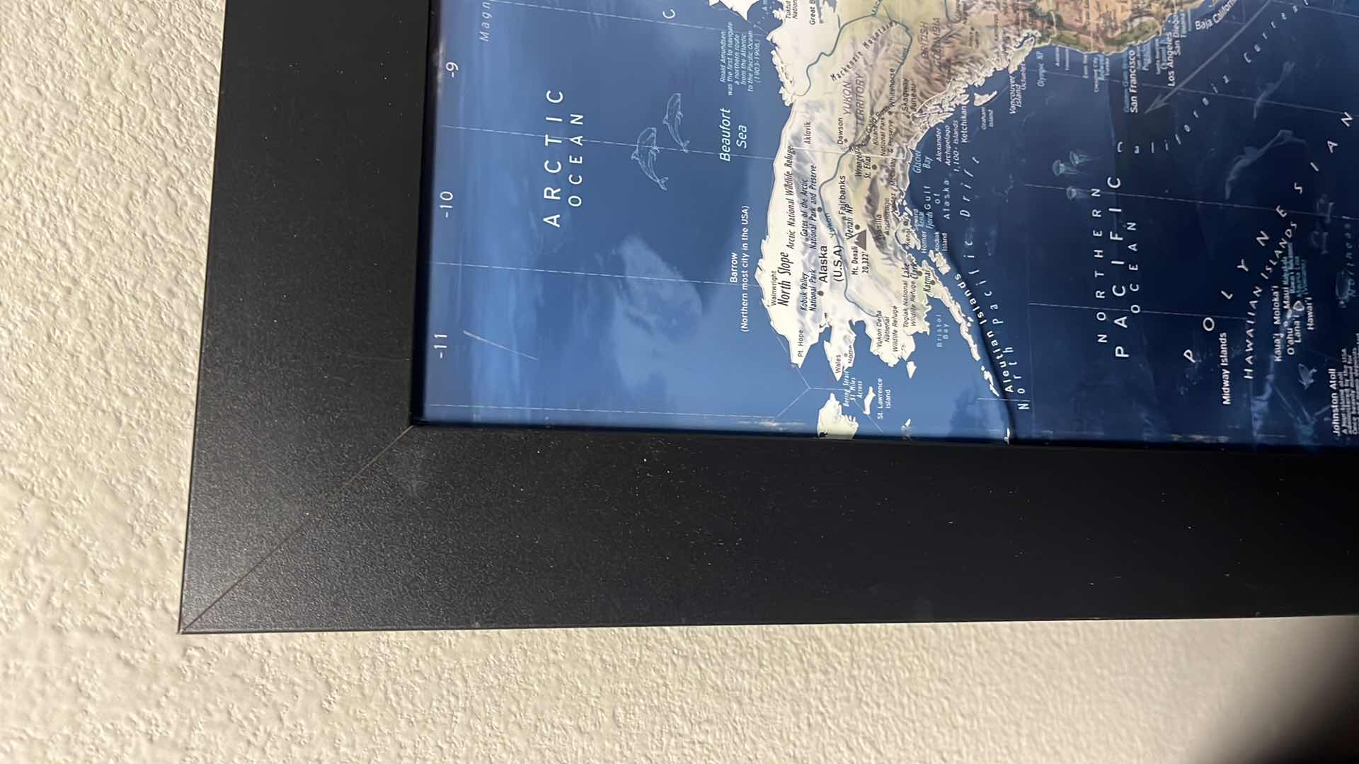 Photo 1 of GEOJANGO THE WORLD MAP FRAMED 29” X 27”