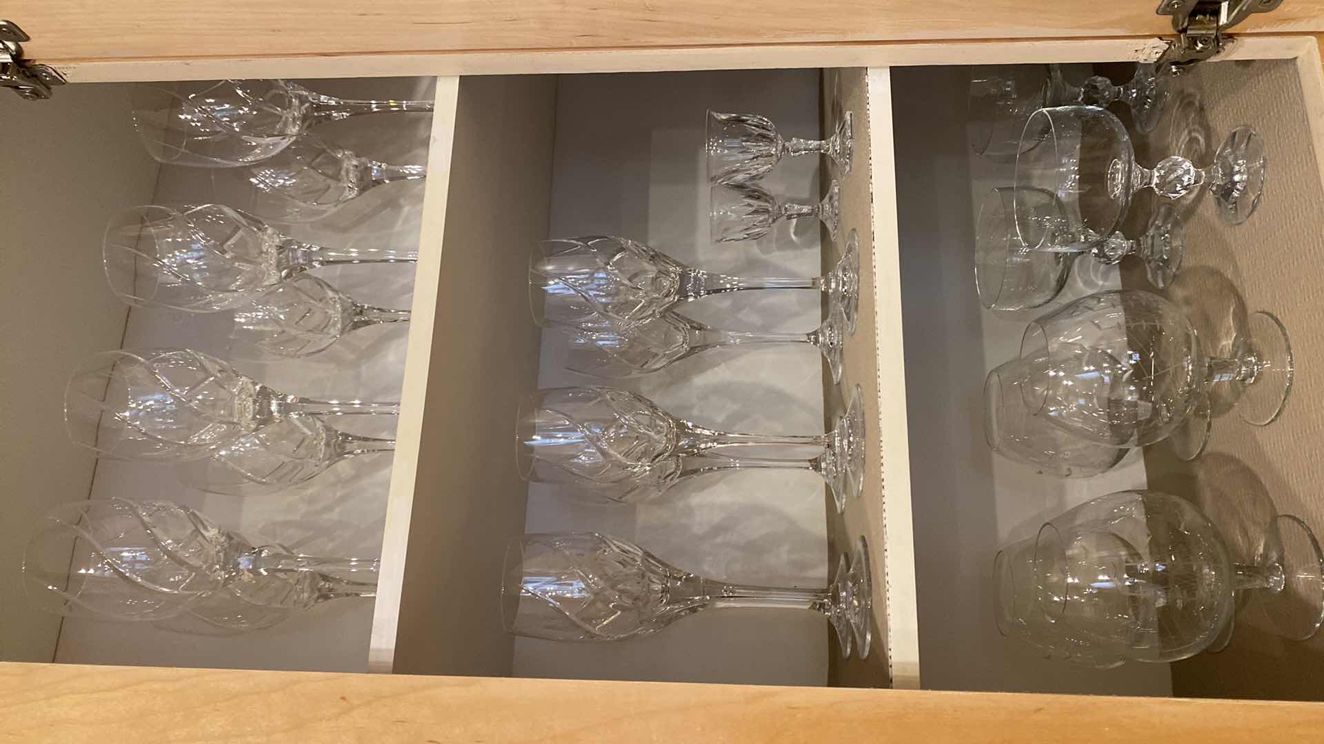 Photo 1 of CONTENTS OF CABINET STEMWARE