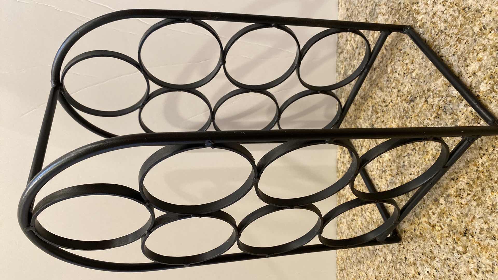 Photo 1 of PLATE RACK AND 7 BOTTLE WINE HOLDER