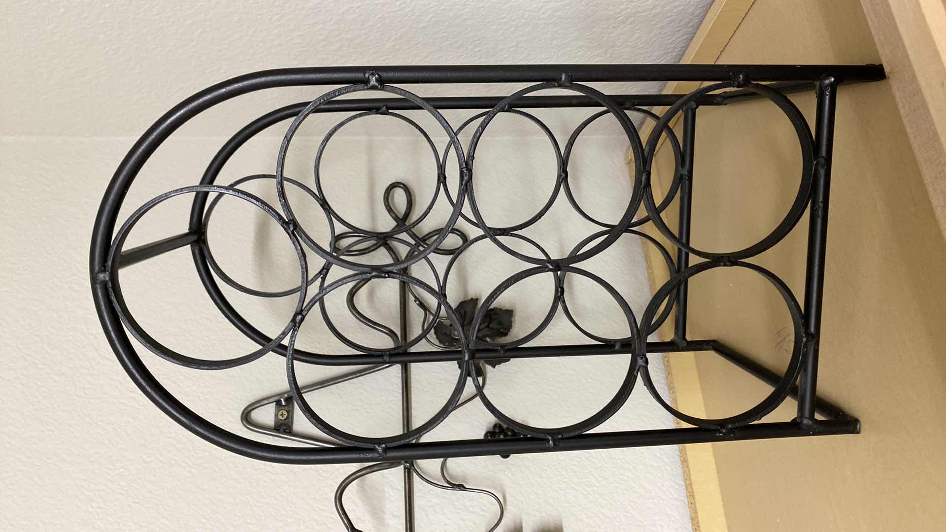 Photo 1 of PLATE RACK AND 7 BOTTLE WINE HOLDER