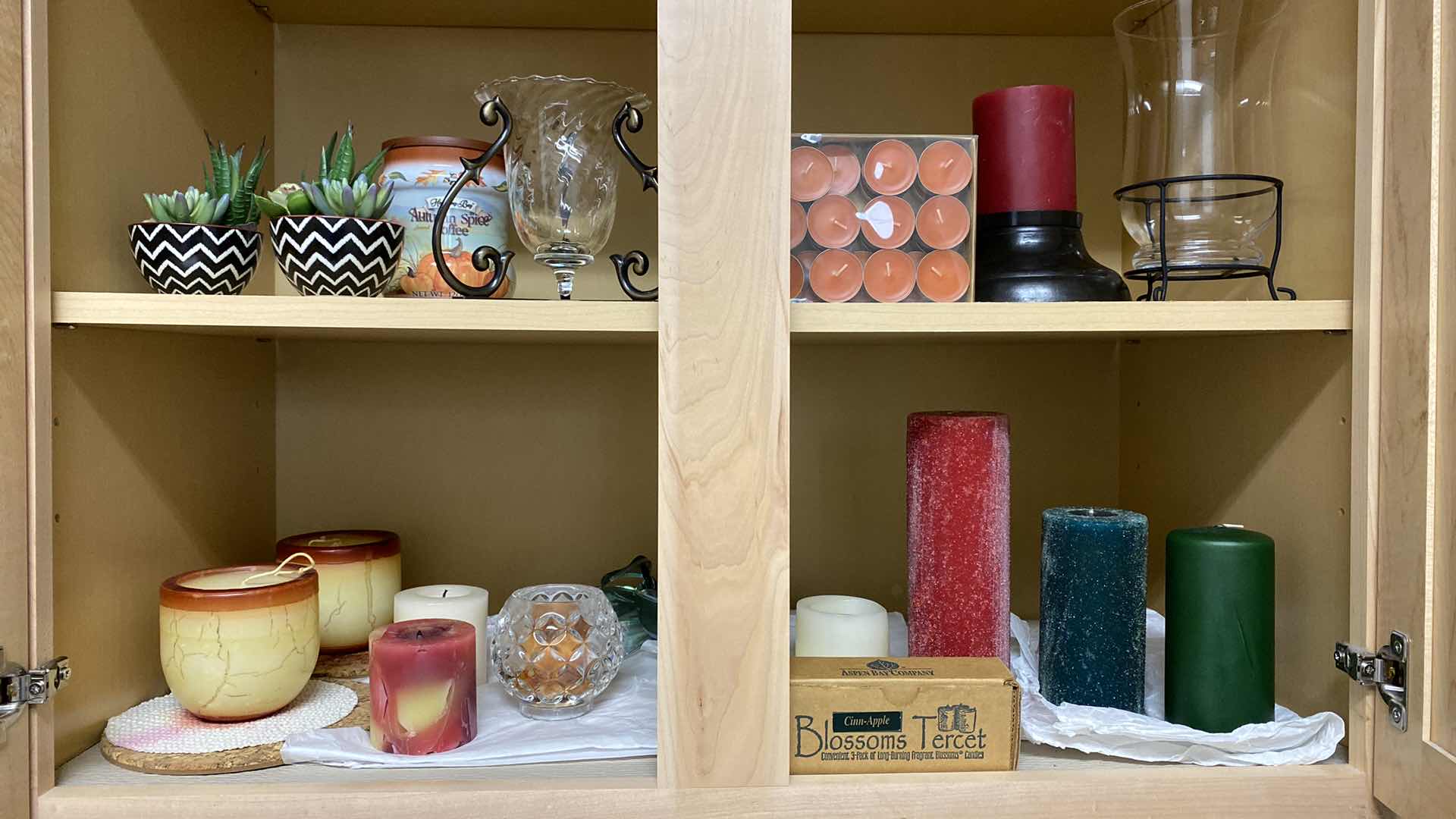 Photo 1 of CONTENTS OF CABINET CANDLE ASSORTMENT