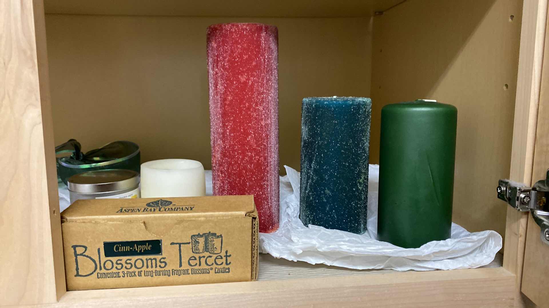 Photo 1 of CONTENTS OF CABINET CANDLE ASSORTMENT