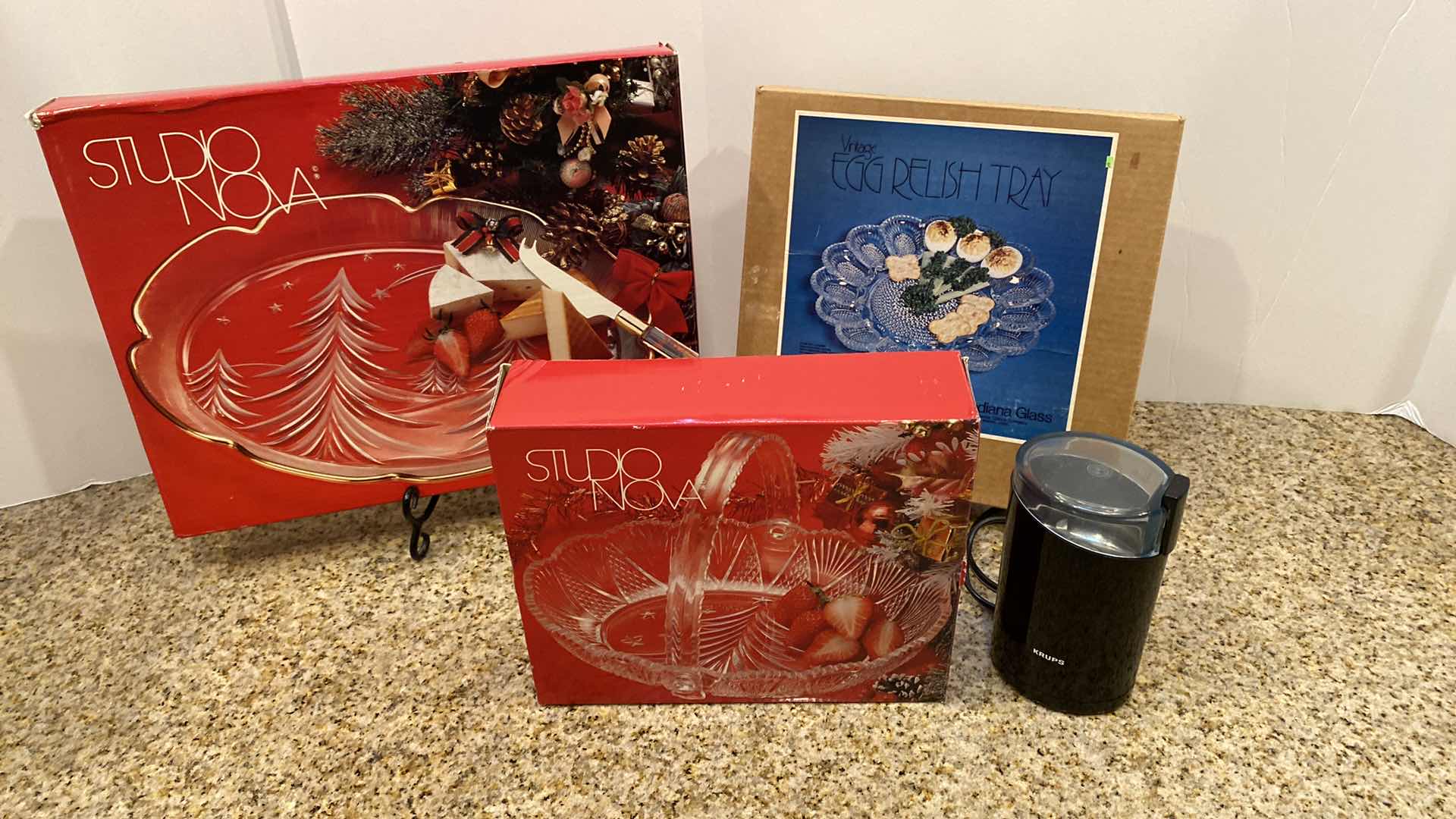 Photo 1 of 3 GLASS SERVING DECOR AND KRUPS GRINDER