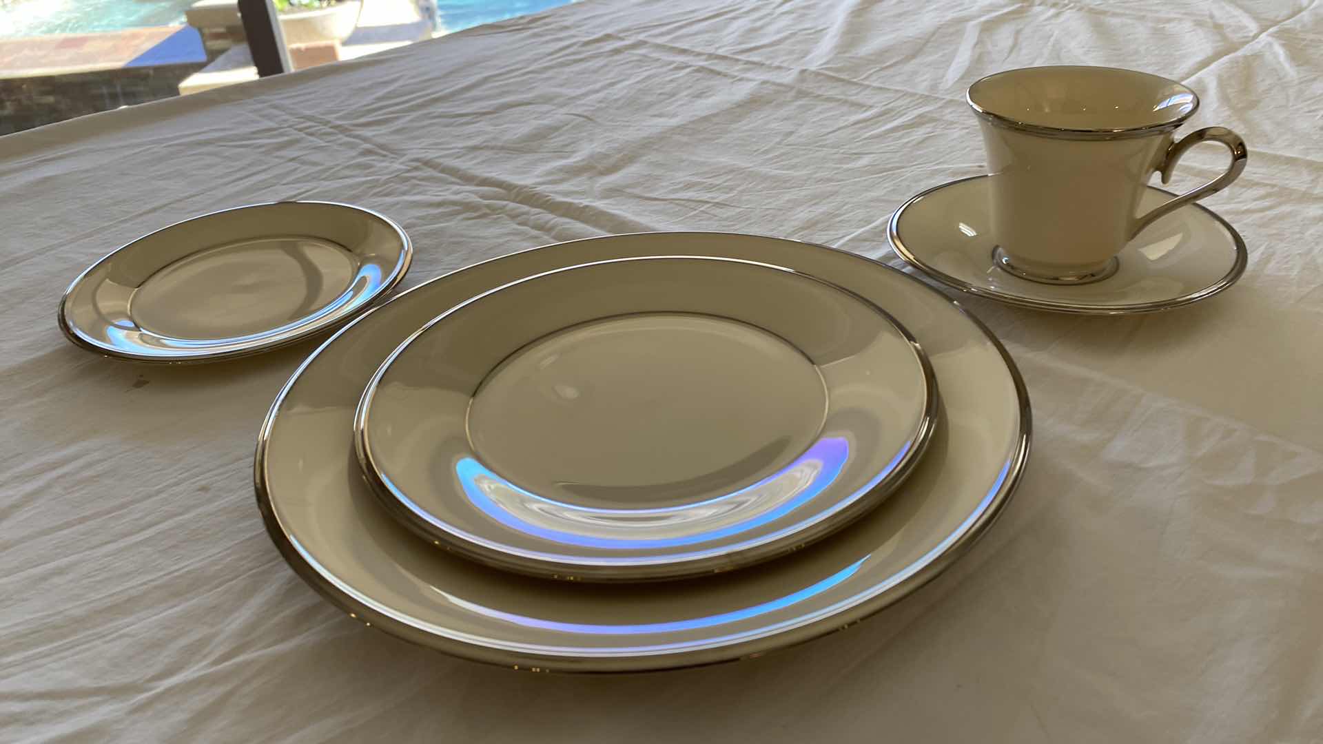 Photo 1 of 39 PIECE SET OF LENOX SOLITAIRE (1 CUP MISSING)