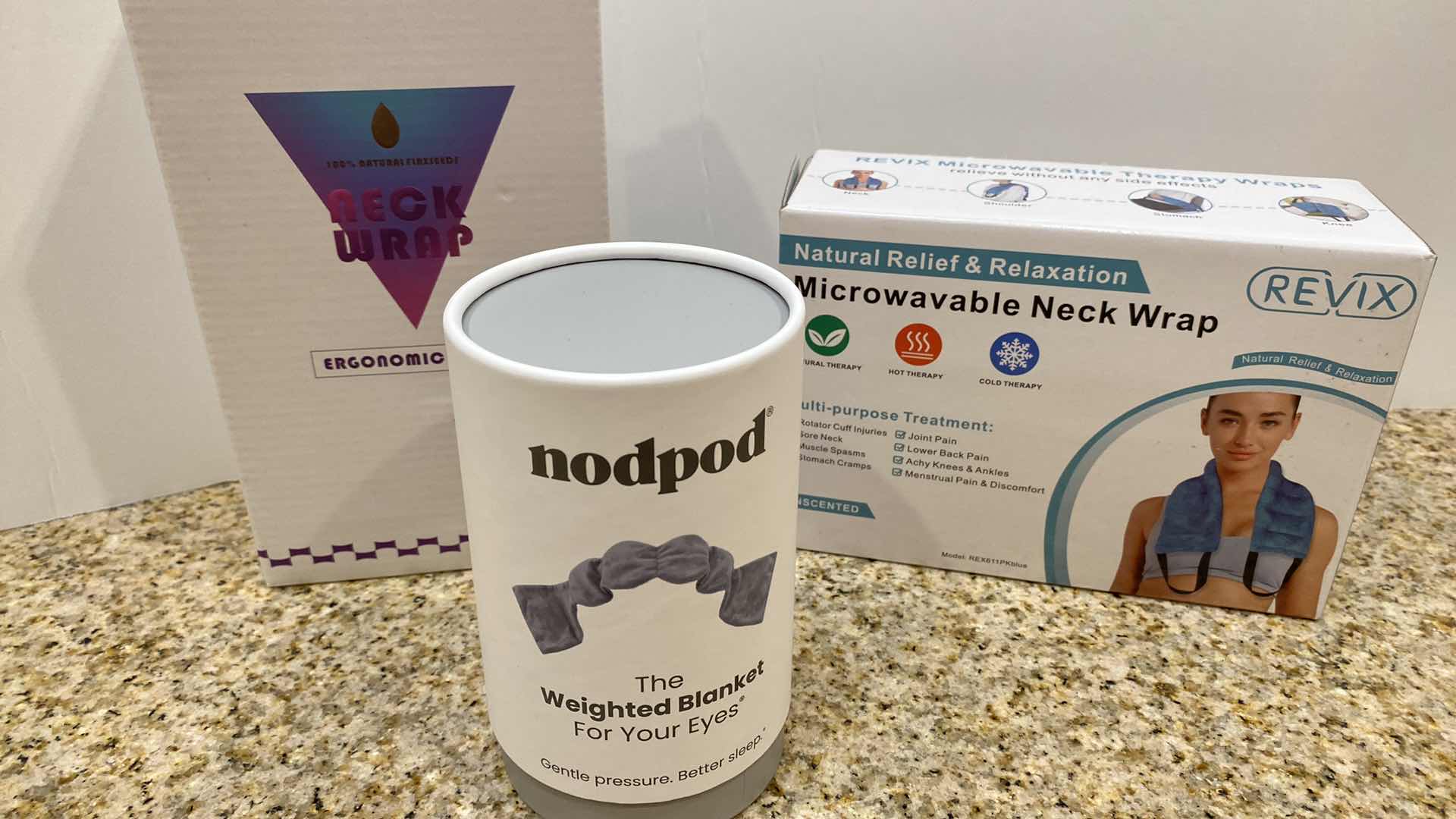 Photo 1 of HOME CARE (3) 2-NECK WRAPS AND NOPOD EYE BLANKET