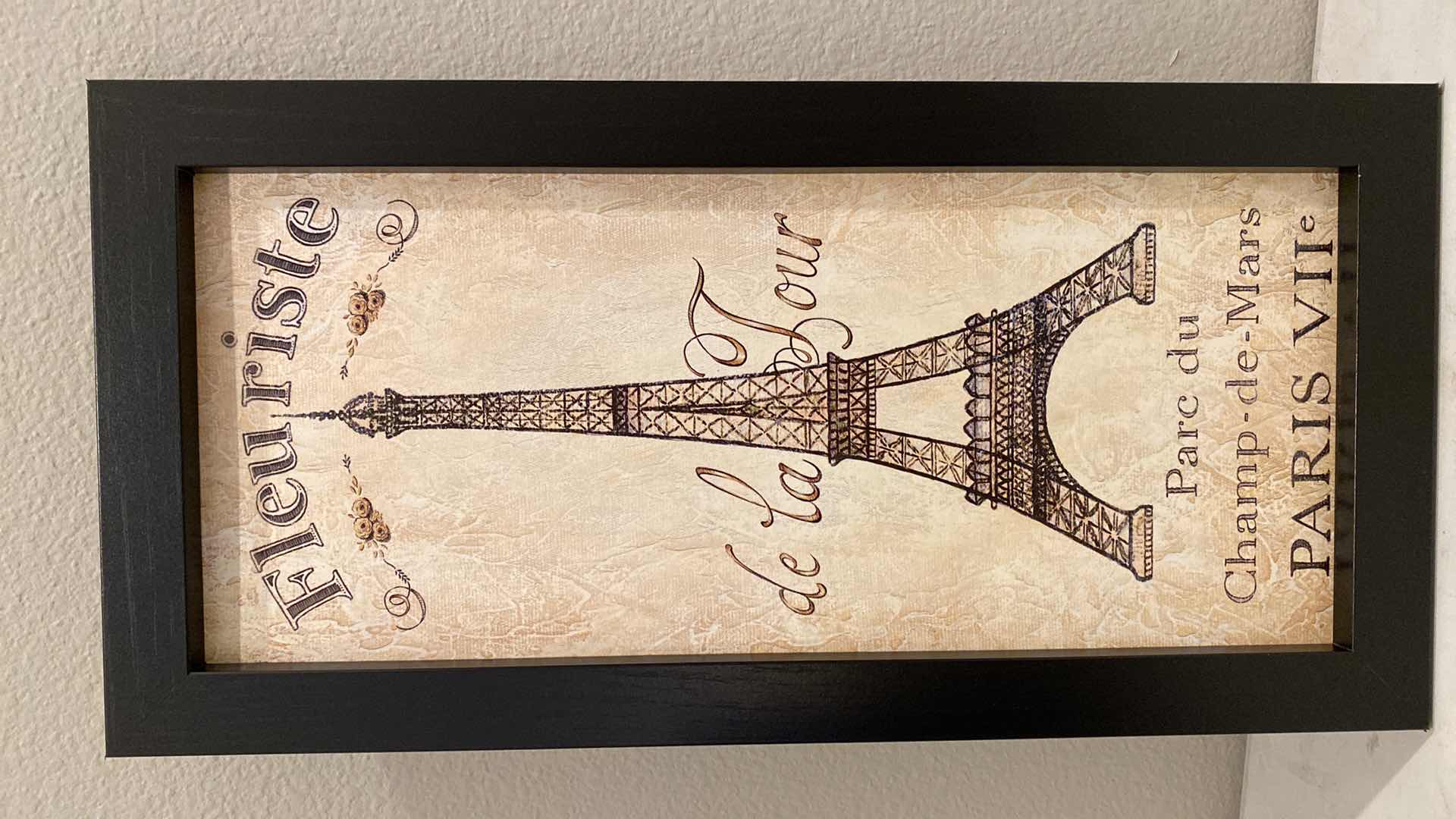 Photo 1 of FRAMED ART EIFFEL TOWER  10” X H20” AND DOORS HARDCOVER BOOK
