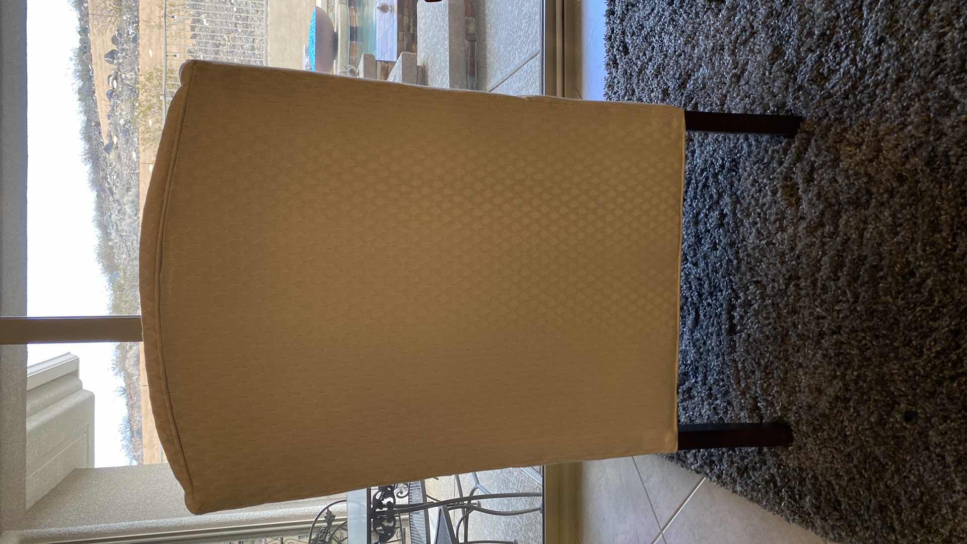 Photo 1 of PEMBROOK WINGBACK CREAM AND PEACH OCCASIONAL CHAIR