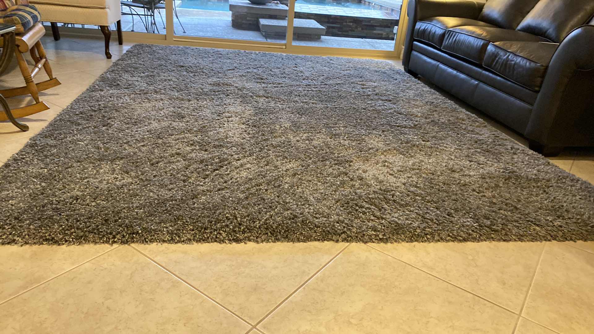 Photo 1 of THOMASVILLE LUXURY GRAY SHAG RUG 7’10” X 10’