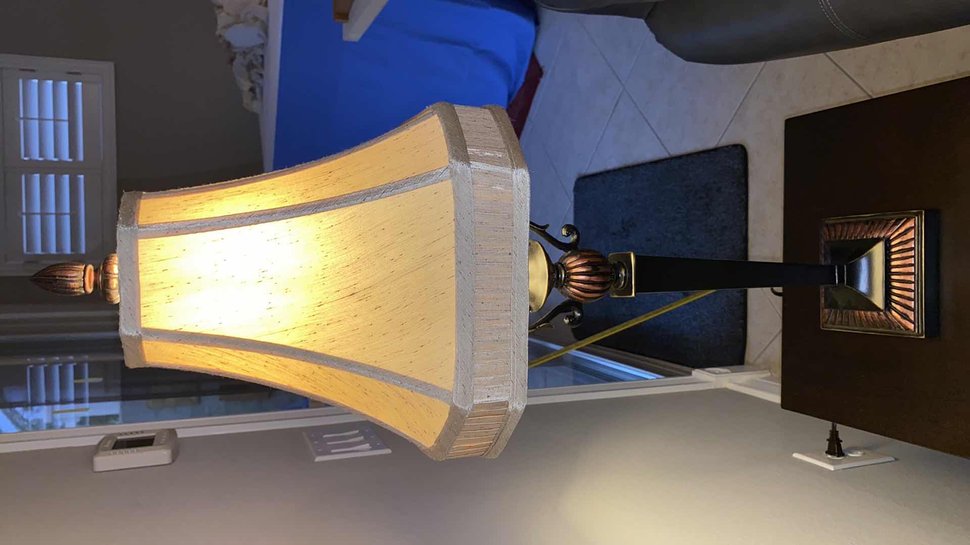 Photo 1 of TABLE LAMP AND HOUSE PLANT H35"