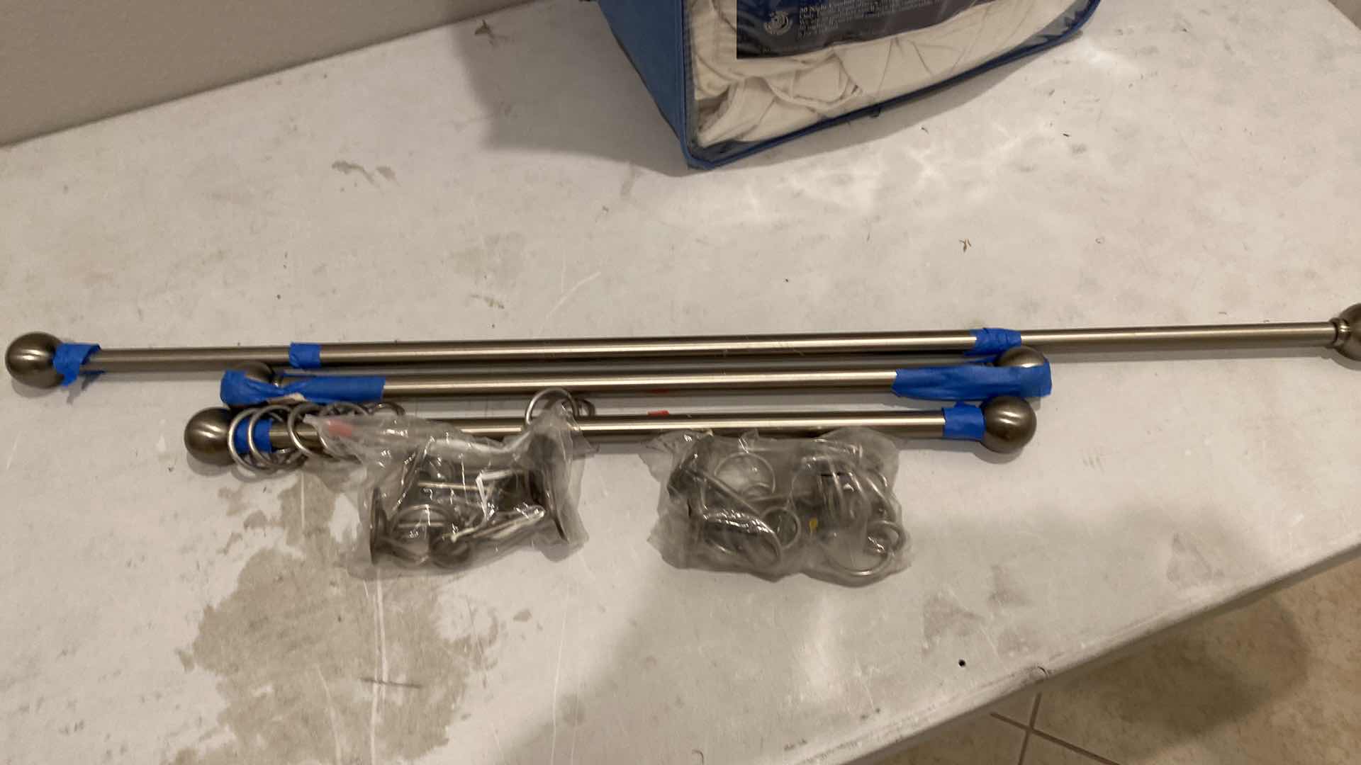 Photo 5 of PACIFIC COAST LUXURY DOWN KING COMFORTER AND DRAPERY HARDWARE