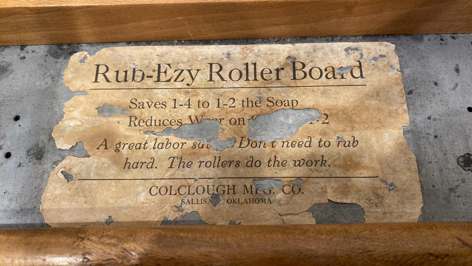 Photo 1 of VINTAGE RUB-EZY ROLLER BOARD