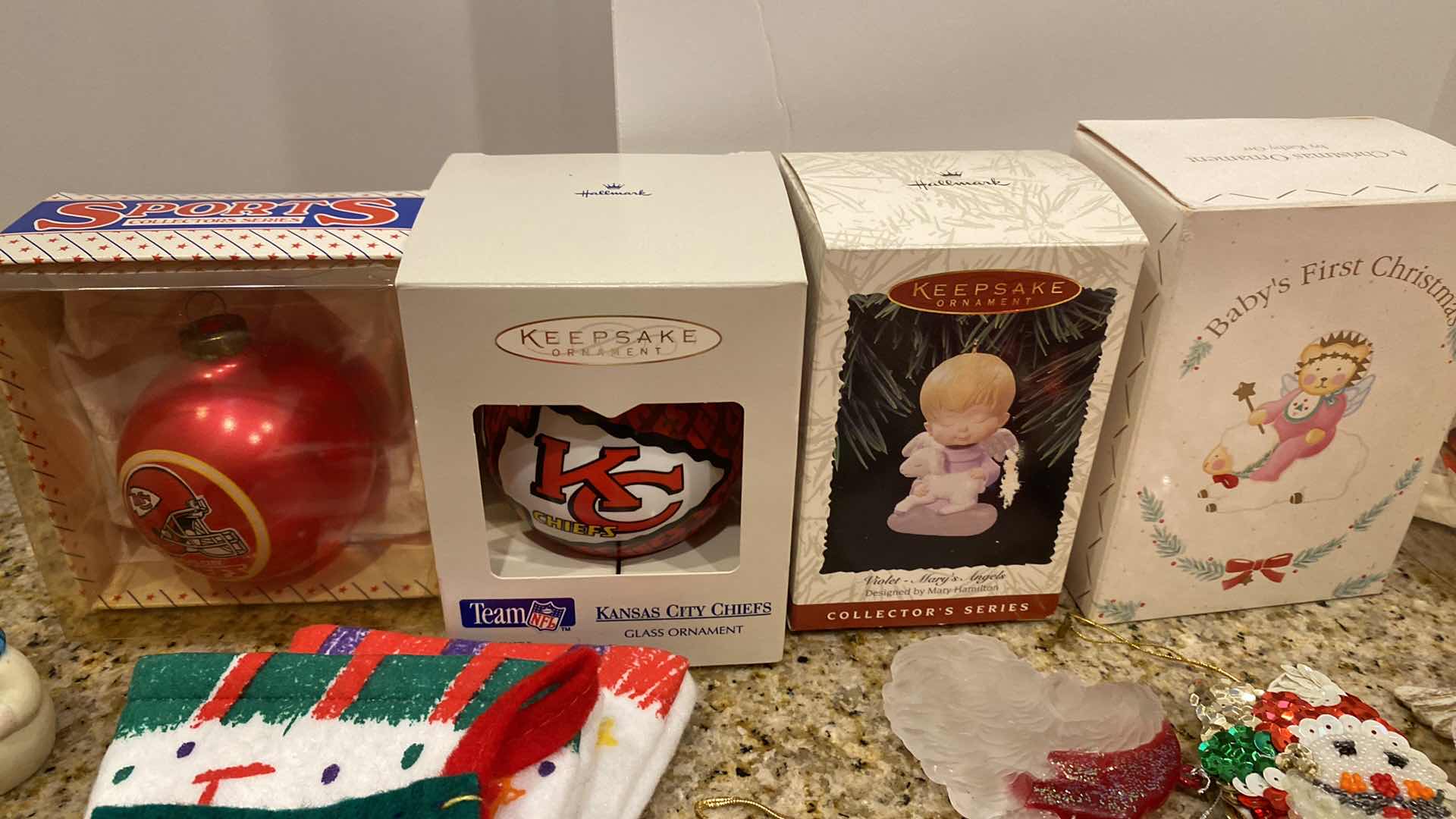 Photo 2 of BOX OF ASSORTED CHRISTMAS ORNAMENTS