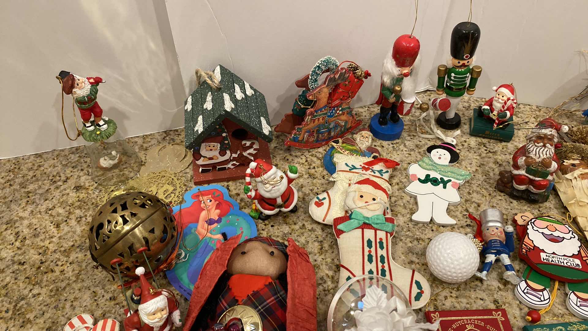 Photo 1 of BOX OF ASSORTED HOLIDAY ORNAMENTS